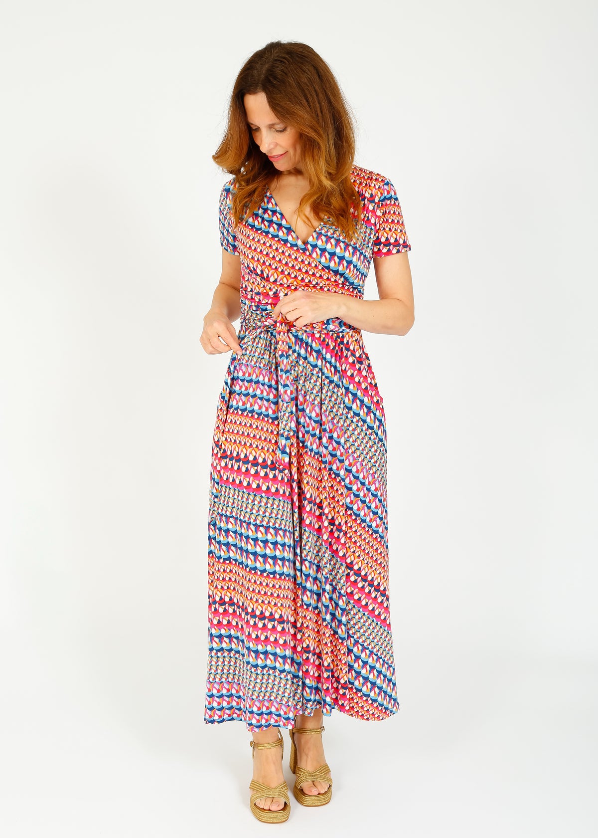 Onjenu Crawford Midi Dress in Balear