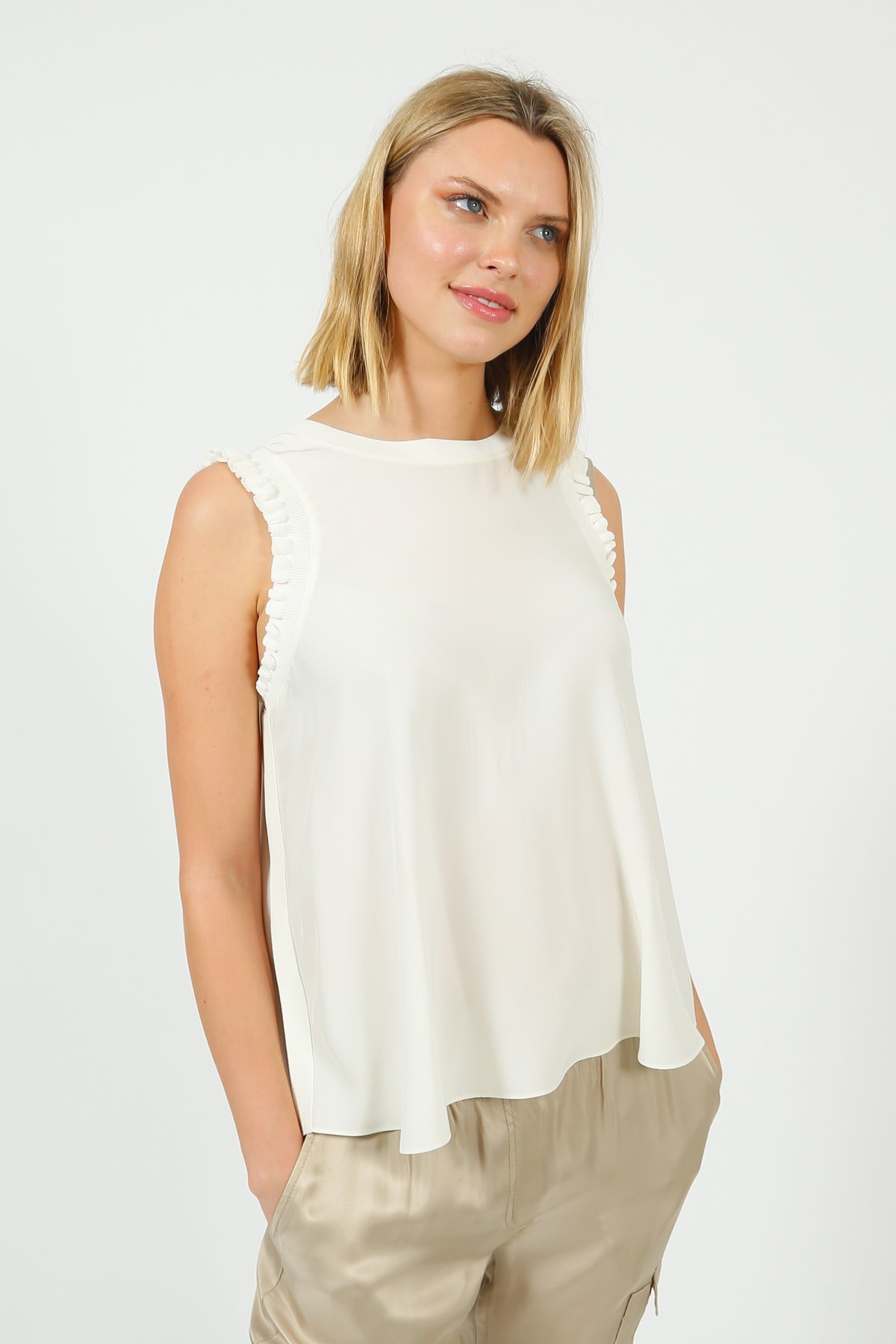 Cinq à Sept Lenore Top in Ivory
