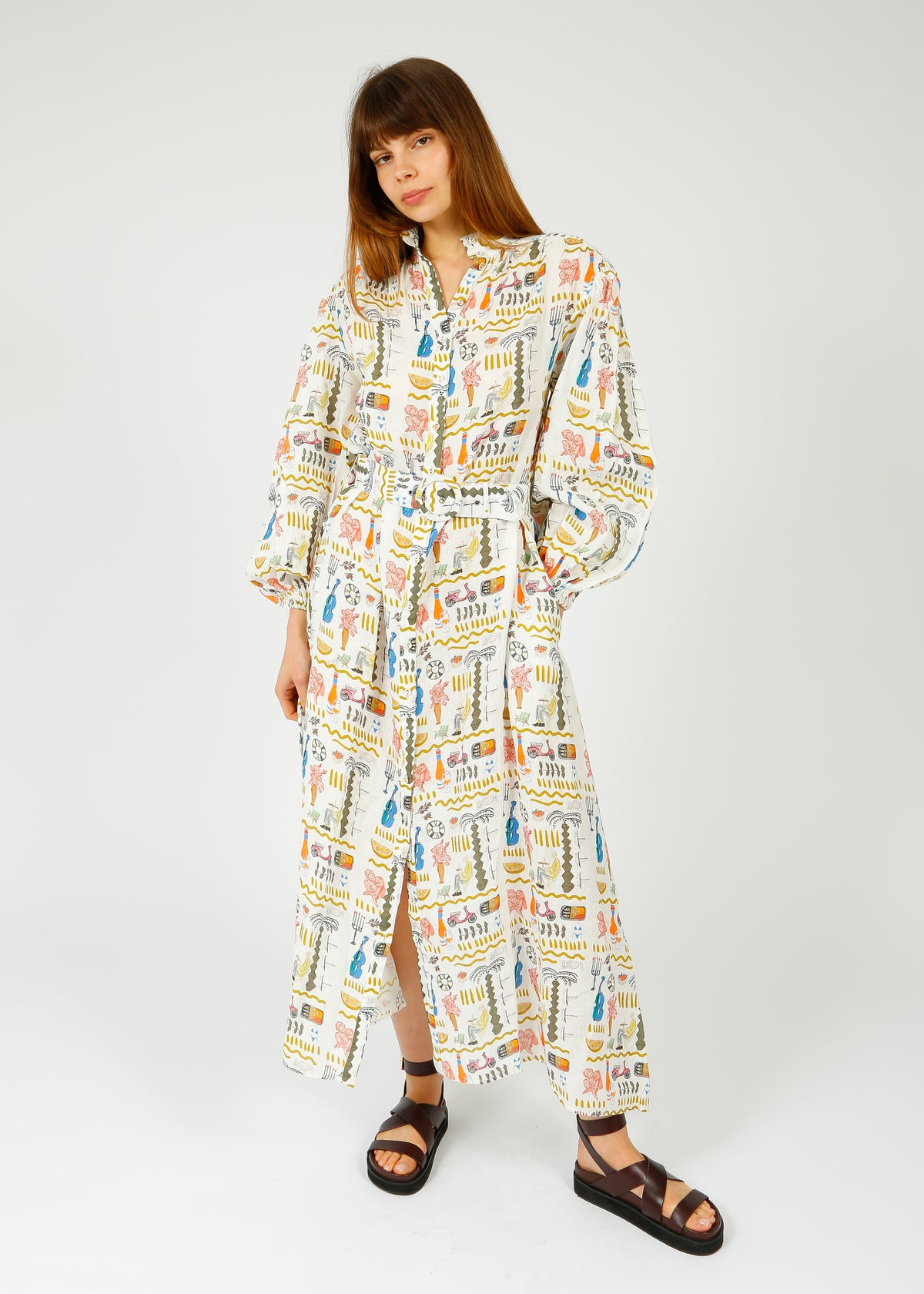 PN NODDY DRESS in Verano White