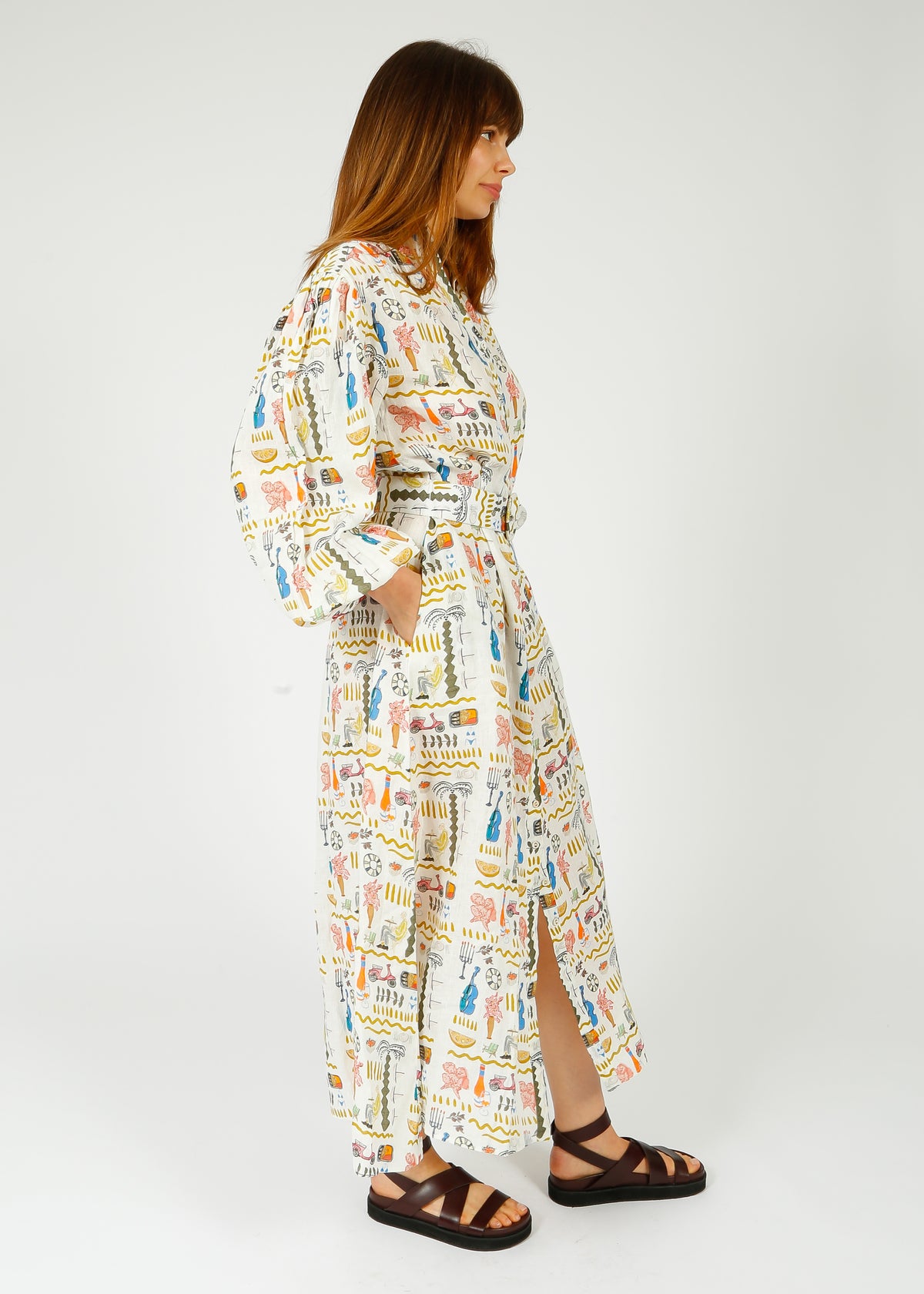 PN NODDY DRESS in Verano White