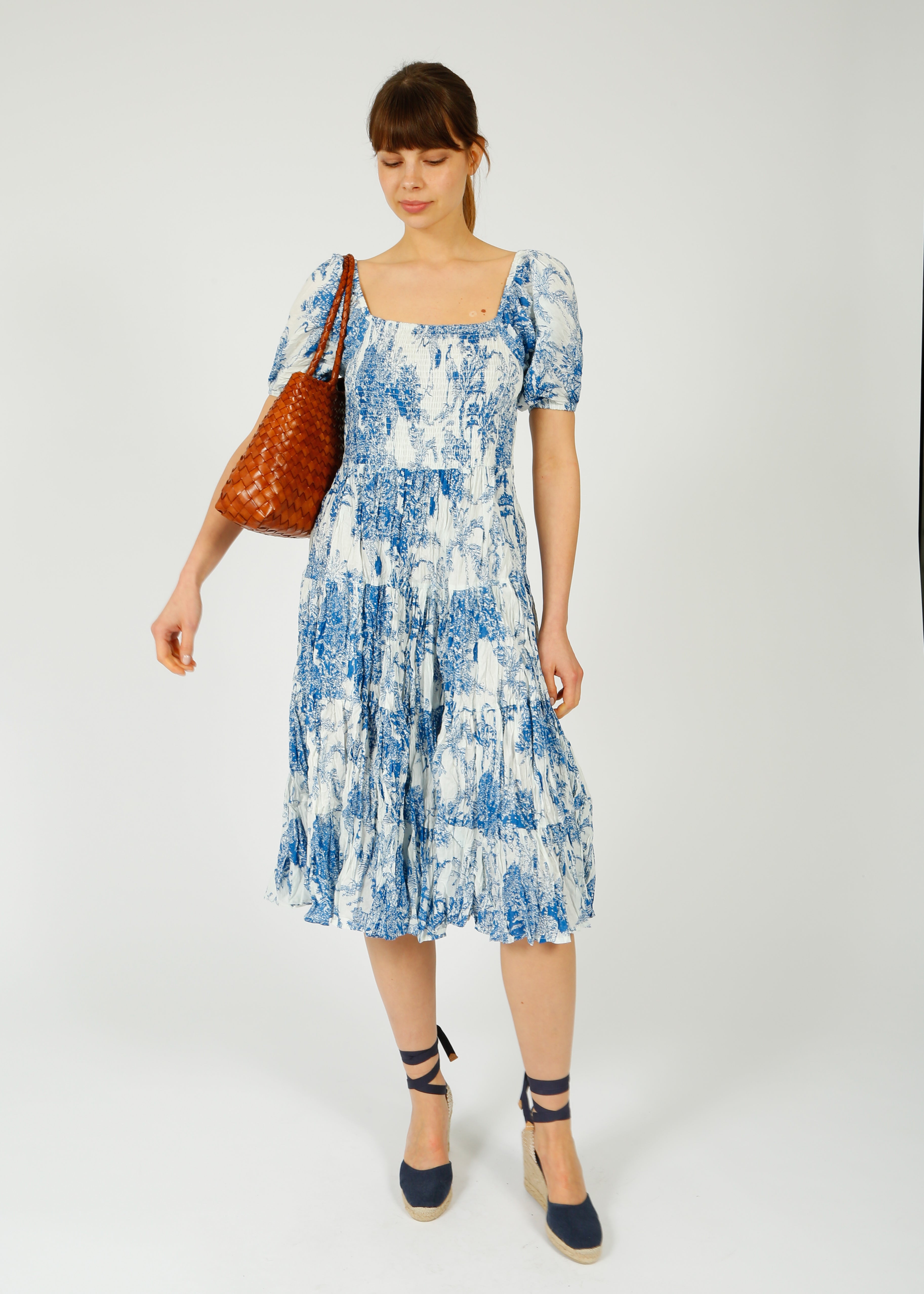 DREAM Waterfront Dress in Blue Sketch
