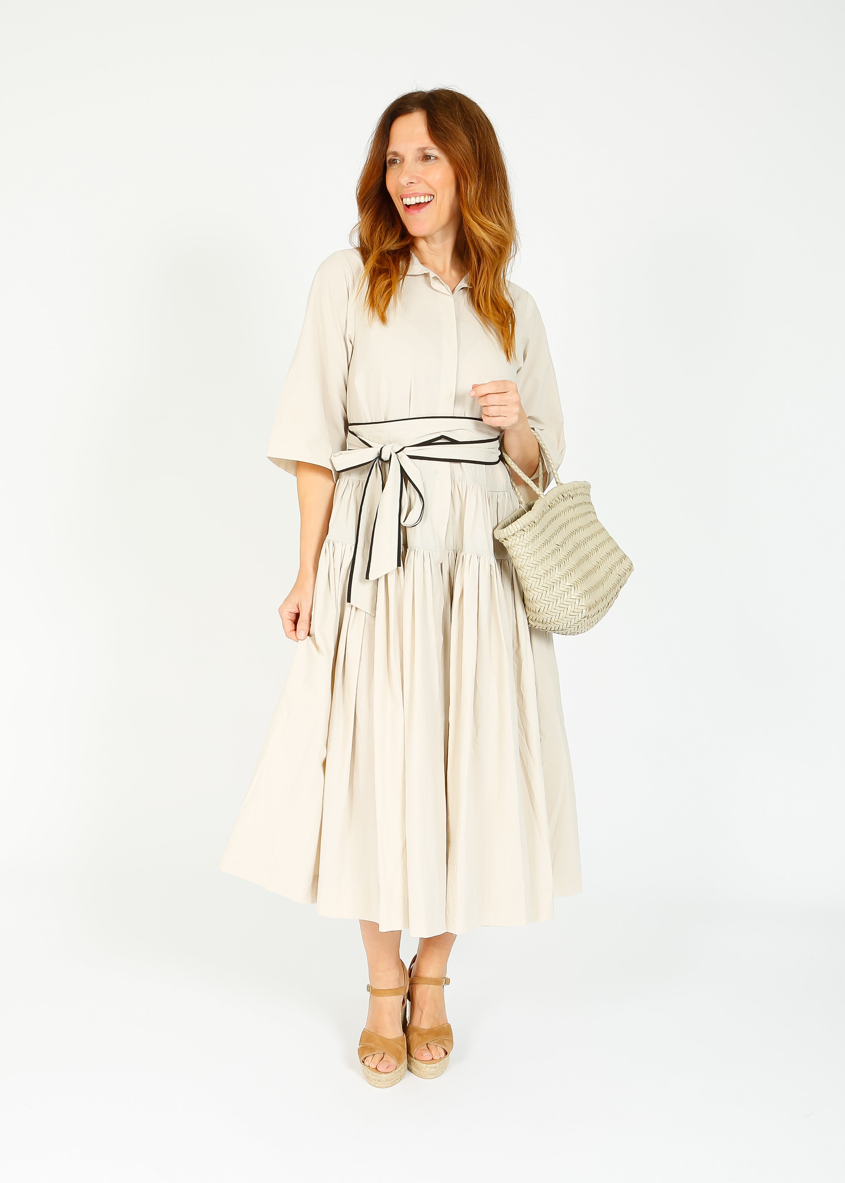 LFA 867 SS Shirt Dress in Sand