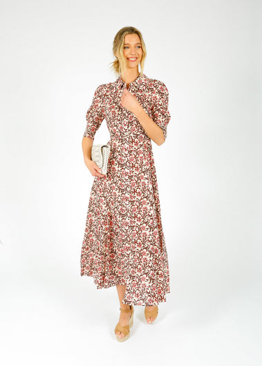 RIXO Bloom Dress in Sarasa Rose Blush