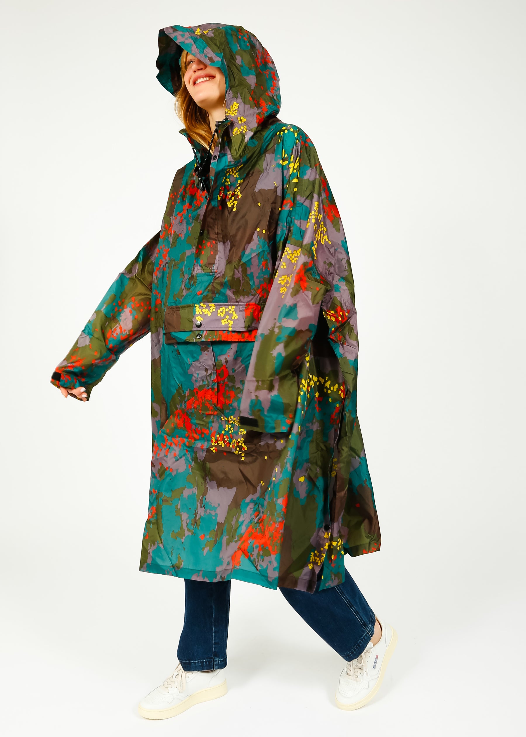 Rainkiss Digi Forest Camo Waterproof Poncho