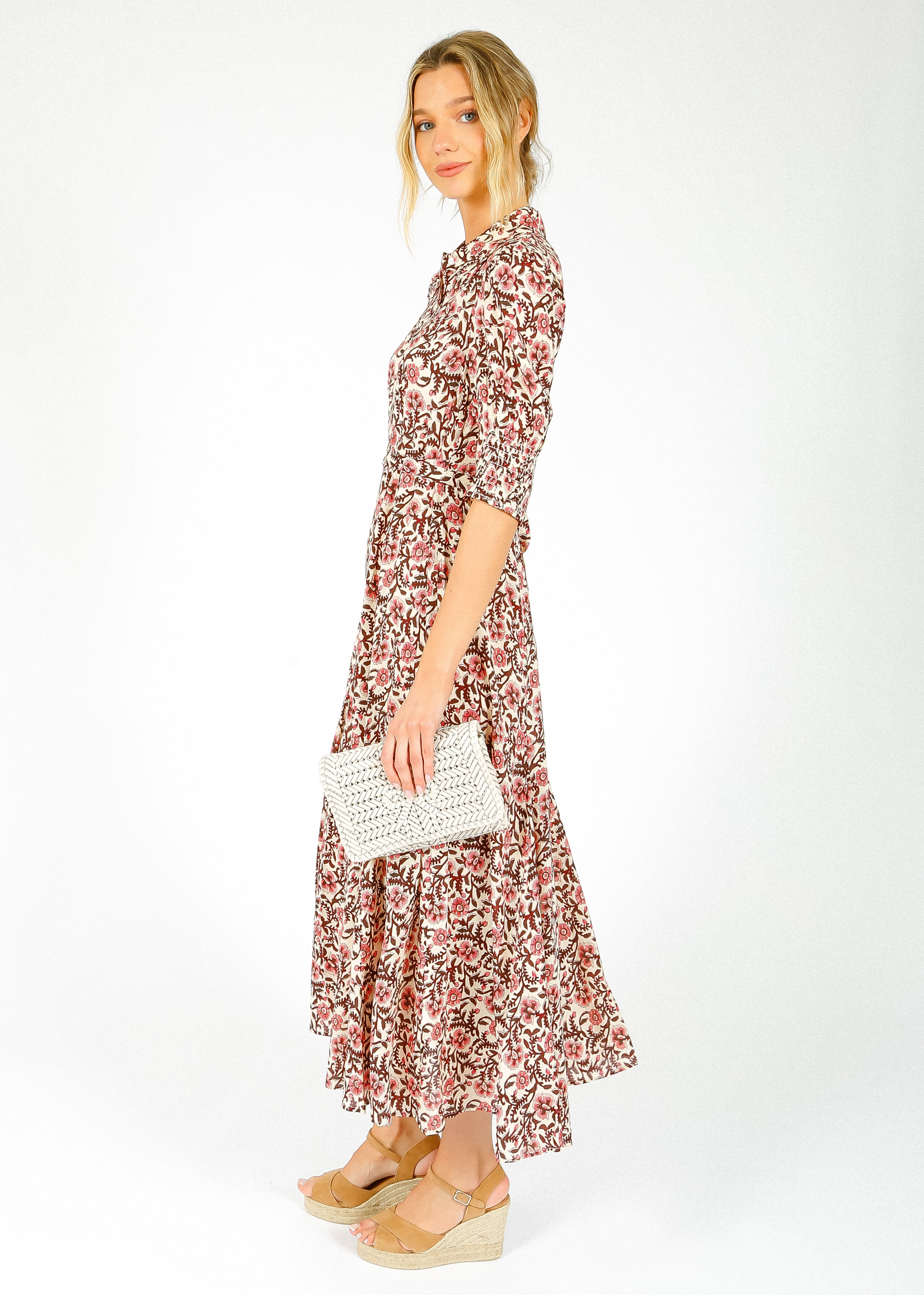 RIXO Bloom Dress in Sarasa Rose Blush