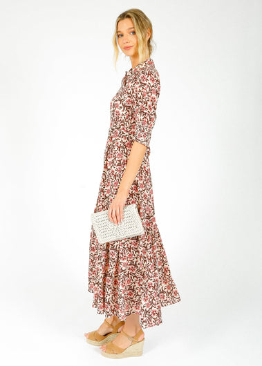 RIXO Bloom Dress in Sarasa Rose Blush