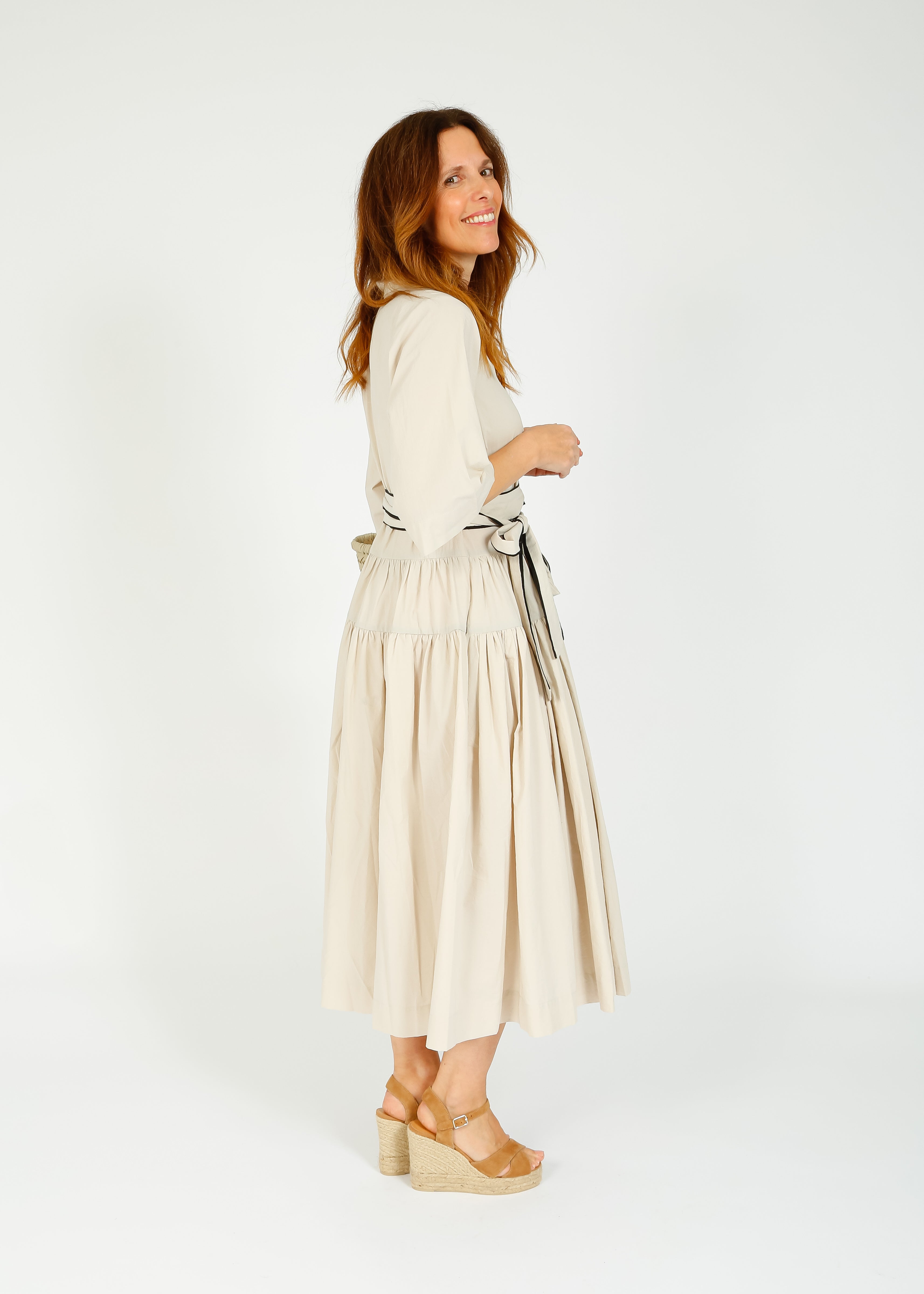 LFA 867 SS Shirt Dress in Sand