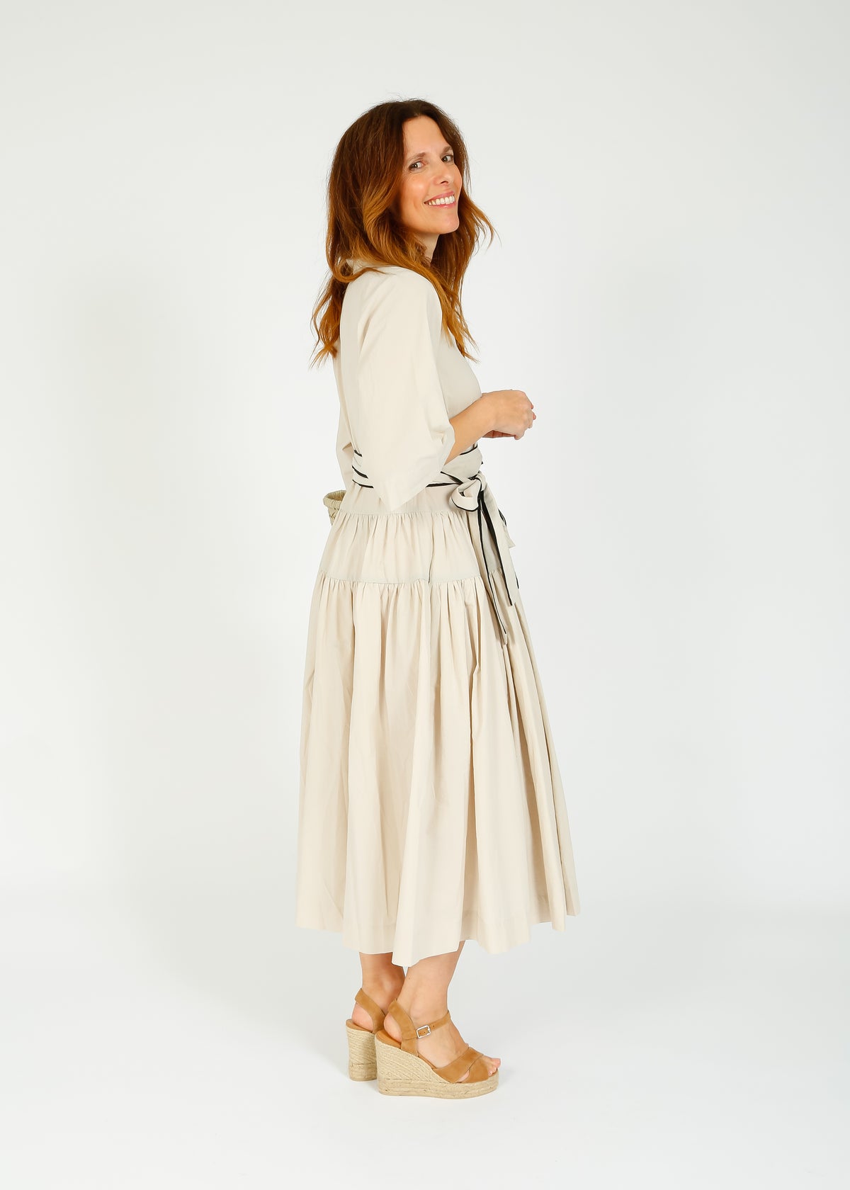LFA 867 SS Shirt Dress in Sand