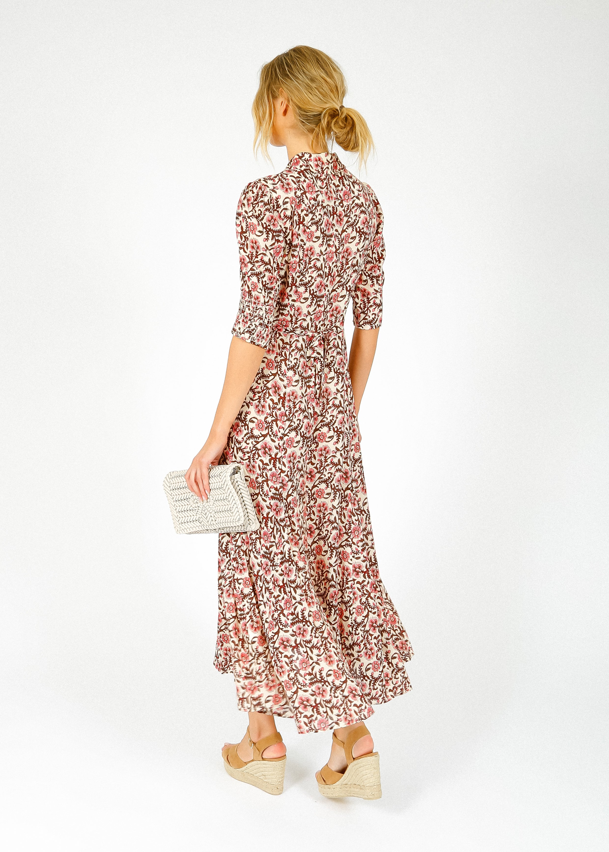 RIXO Bloom Dress in Sarasa Rose Blush