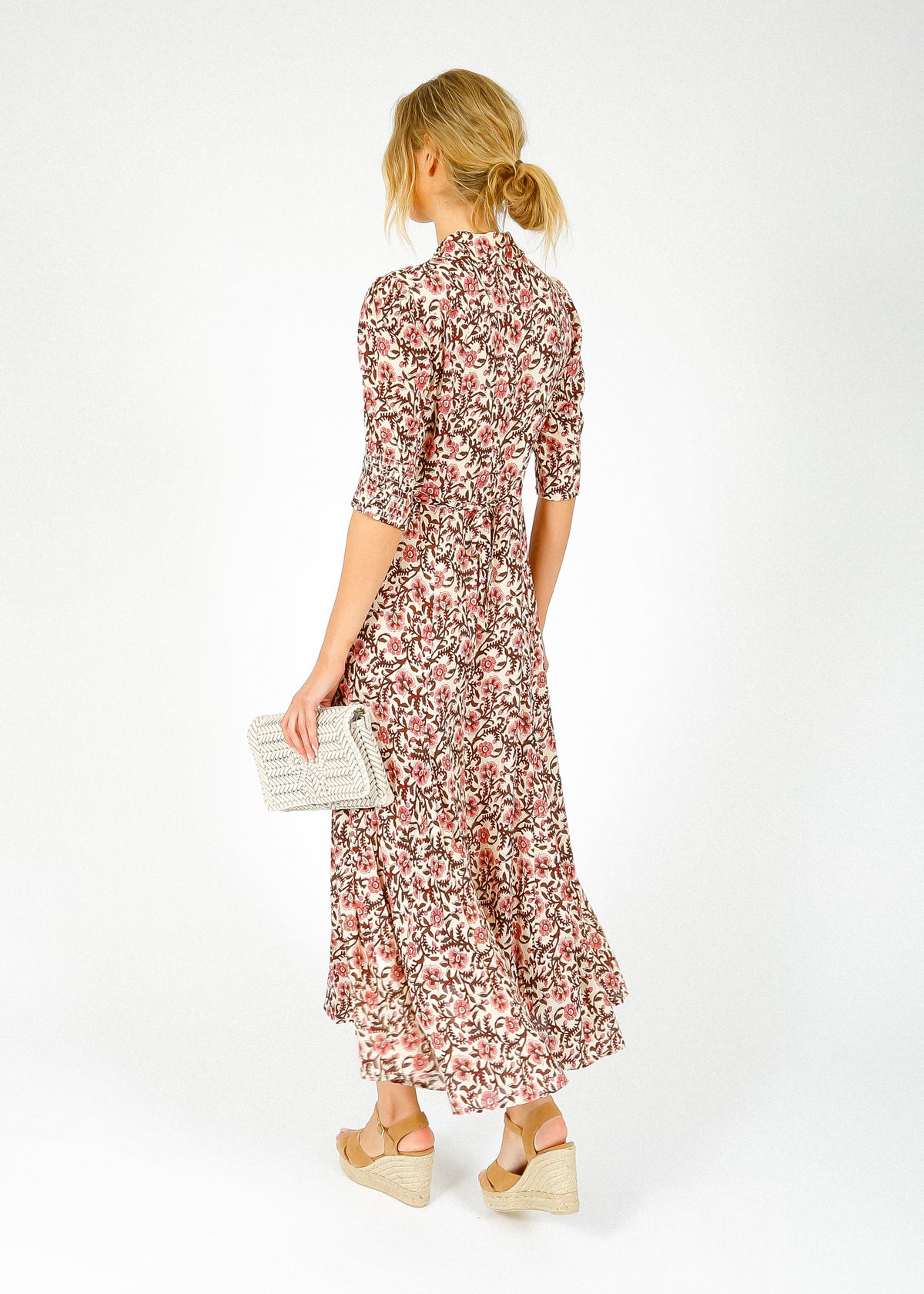 RIXO Bloom Dress in Sarasa Rose Blush