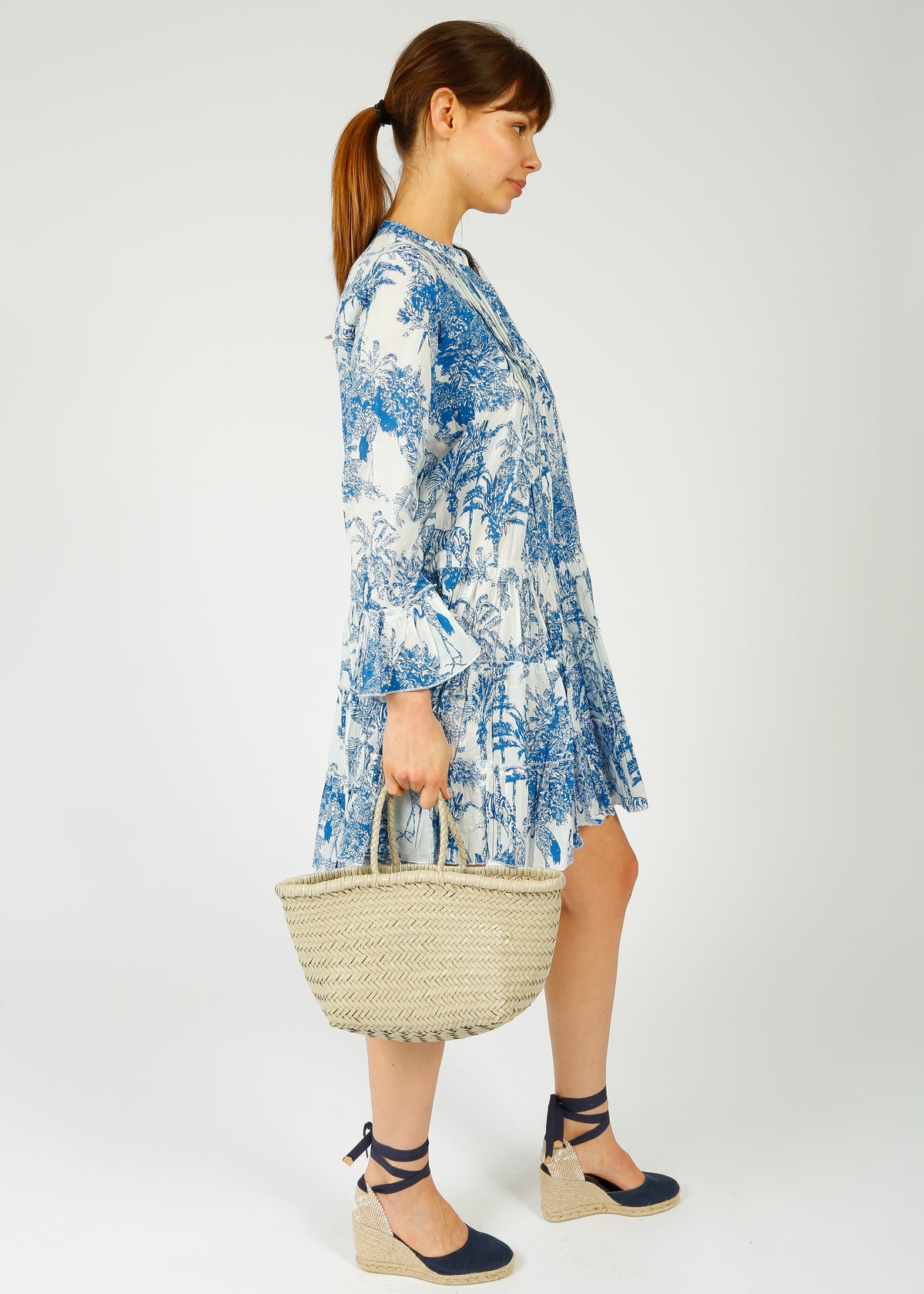 DREAM Clara Dress in Blue Sketch