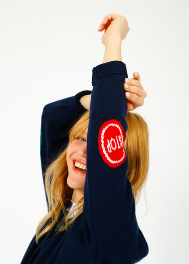 JU Stop/Go Cardi in Navy