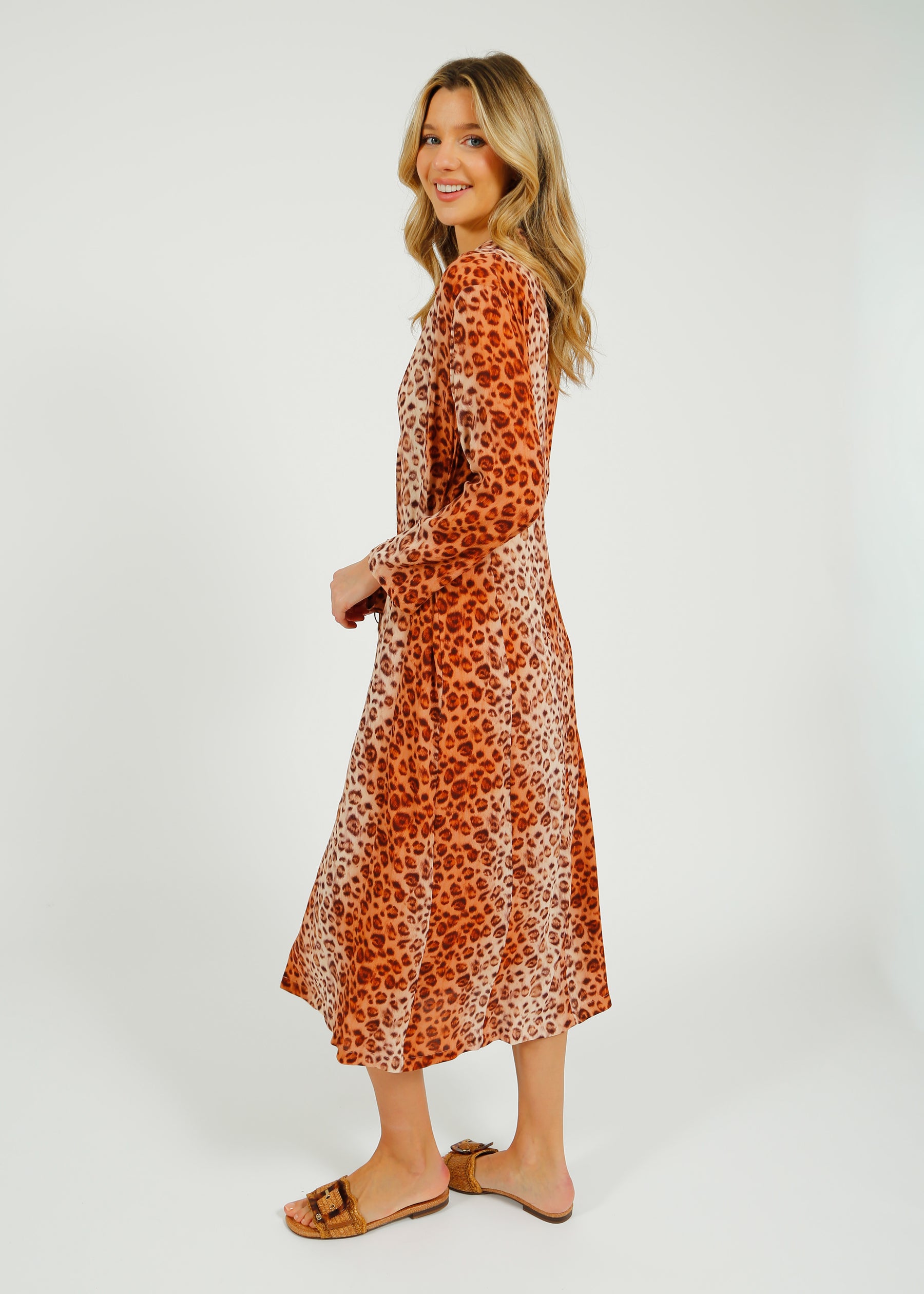 Primrose Park Eli Dress in Leopard