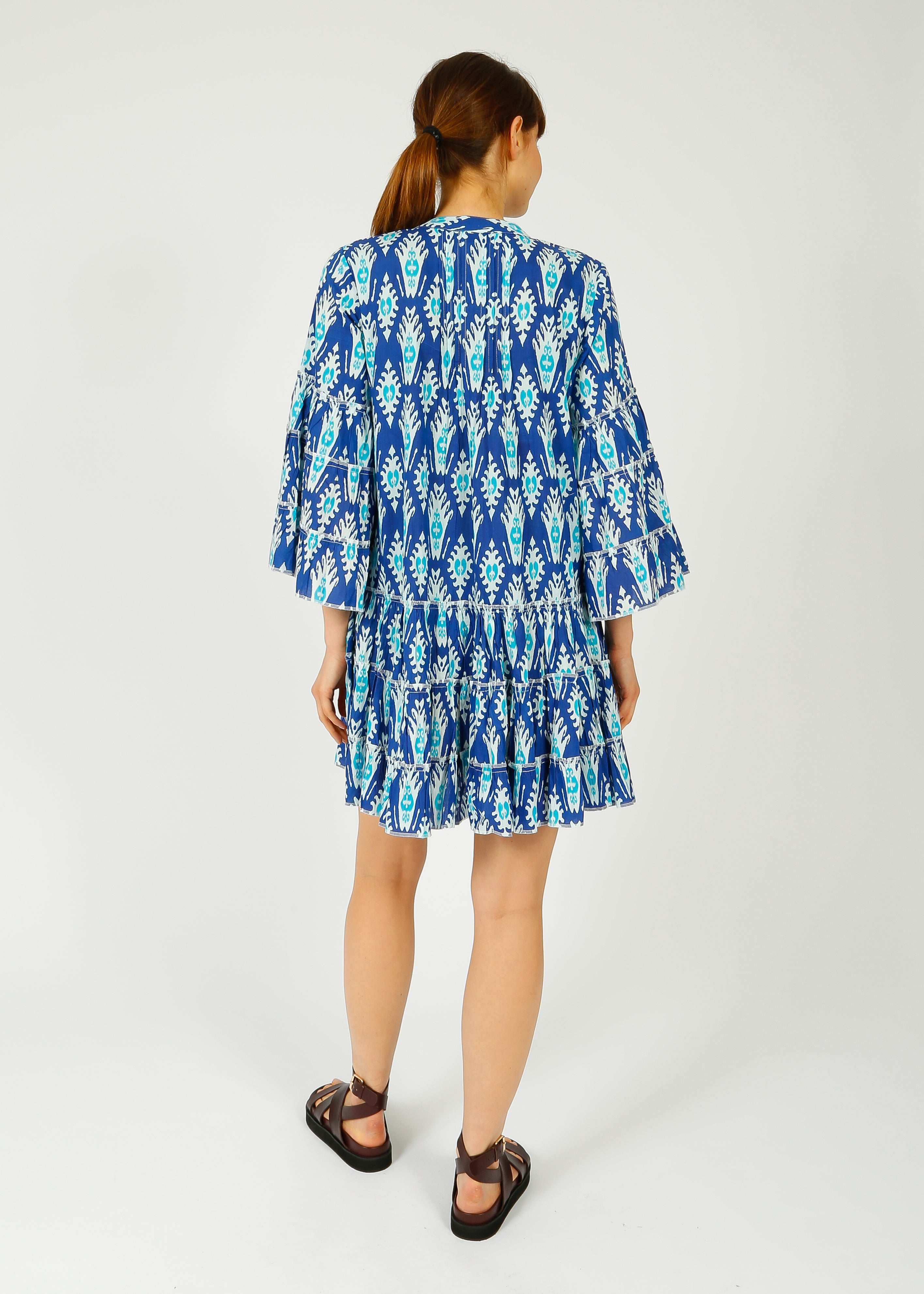 DREAM Gretchen Dress in Farsi Blue