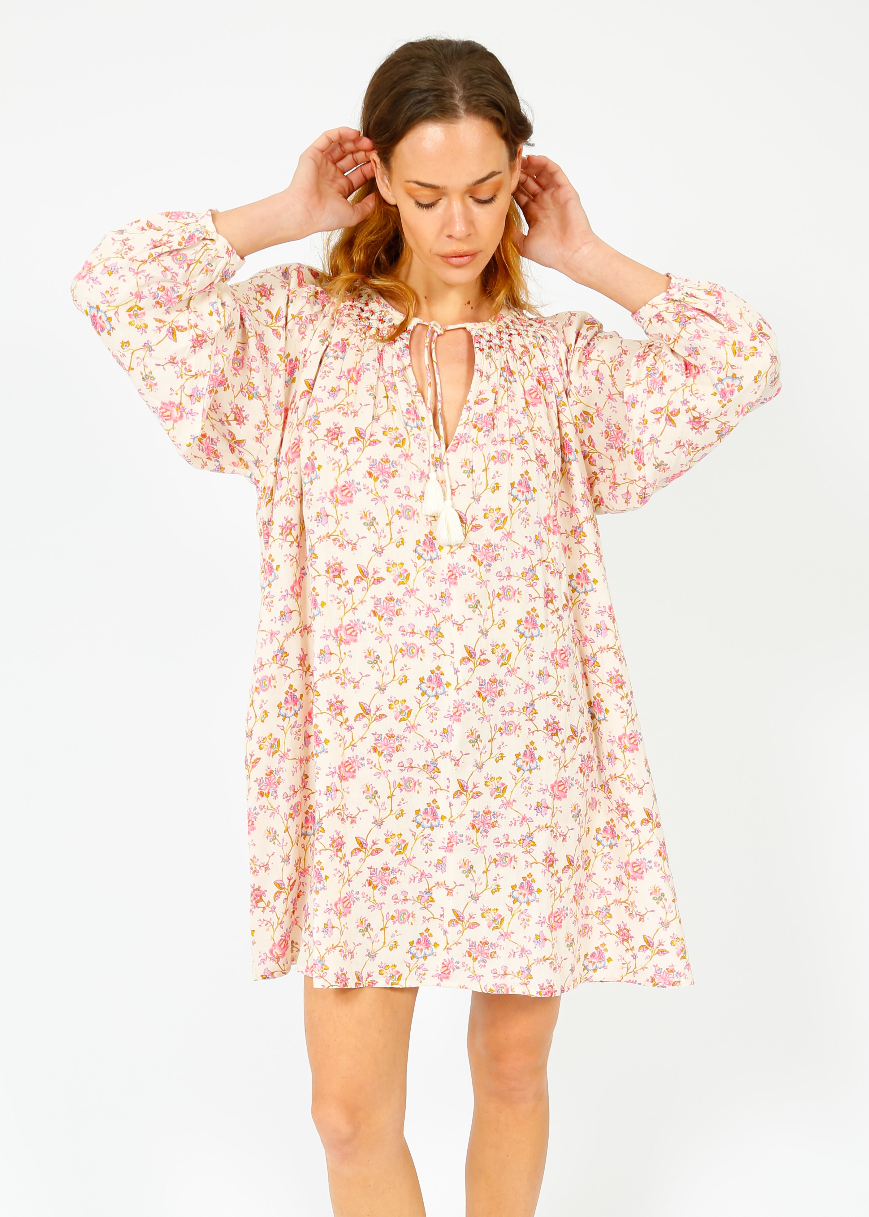 LM Janice Dress in Bucolia Fields Cream
