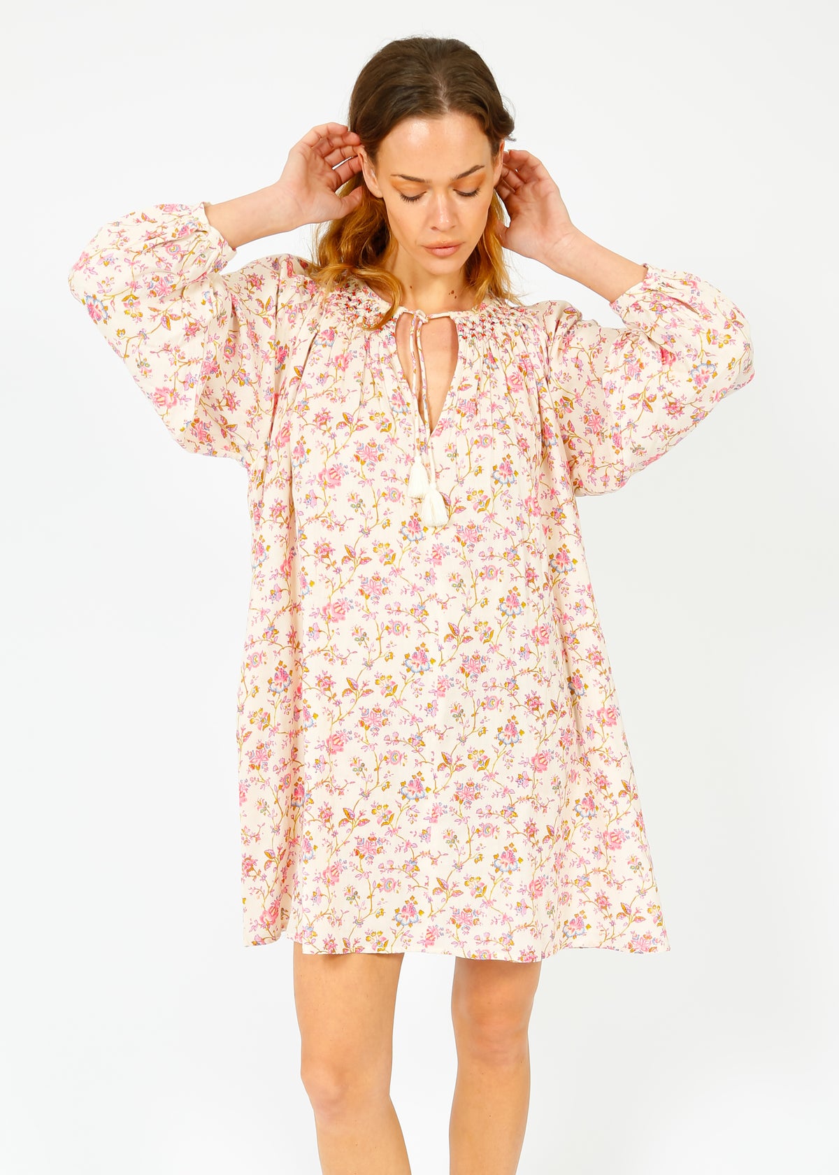 LM Janice Dress in Bucolia Fields Cream