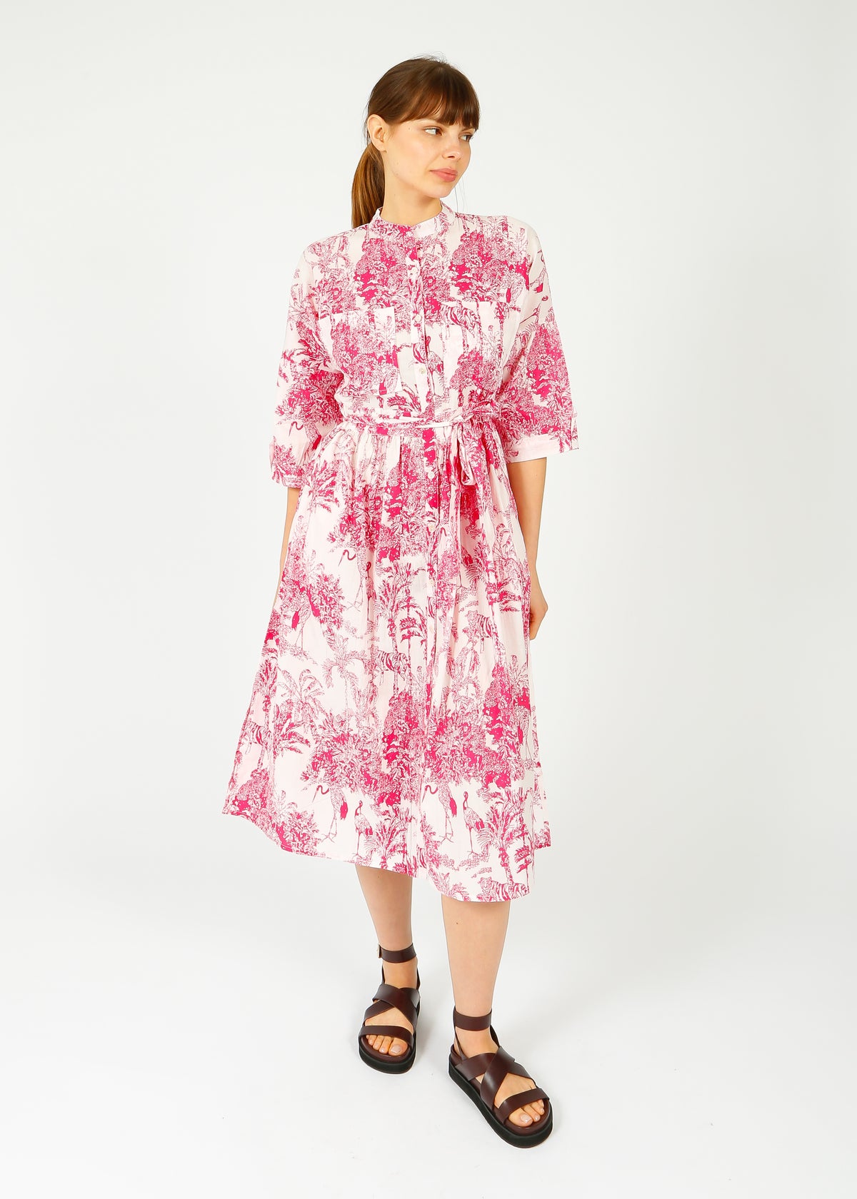 DREAM Lawson Dress in Pink Sketch