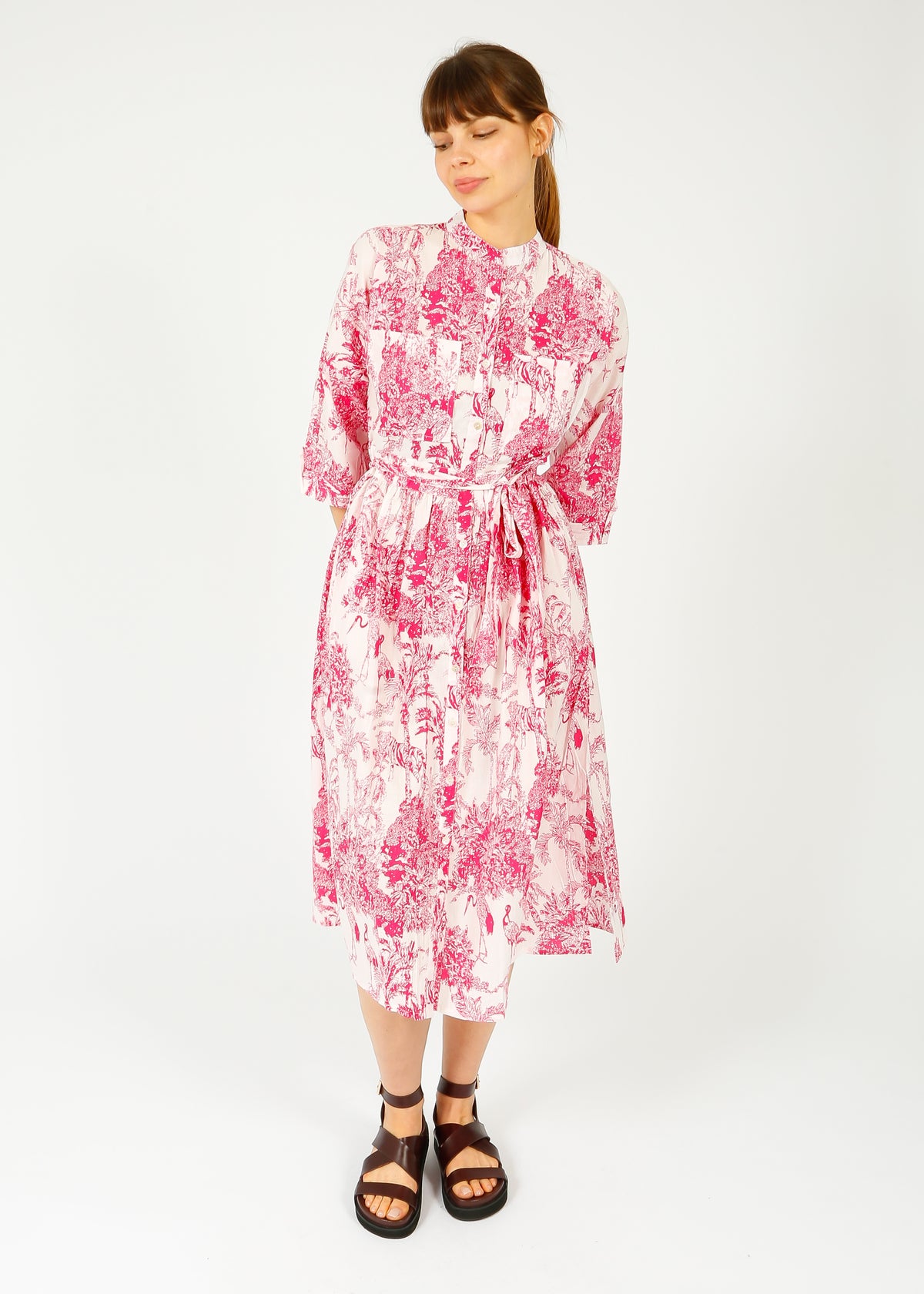 DREAM Lawson Dress in Pink Sketch