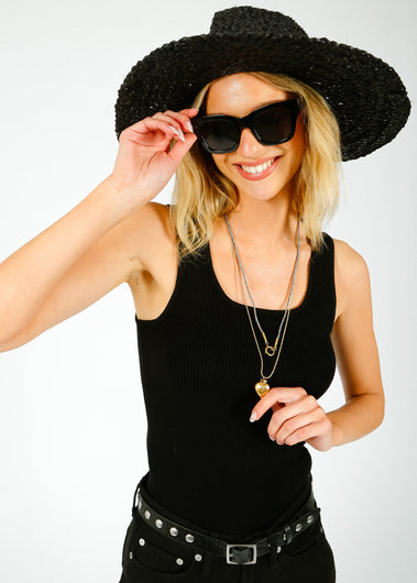 SLF Jenny Knit Top in Black
