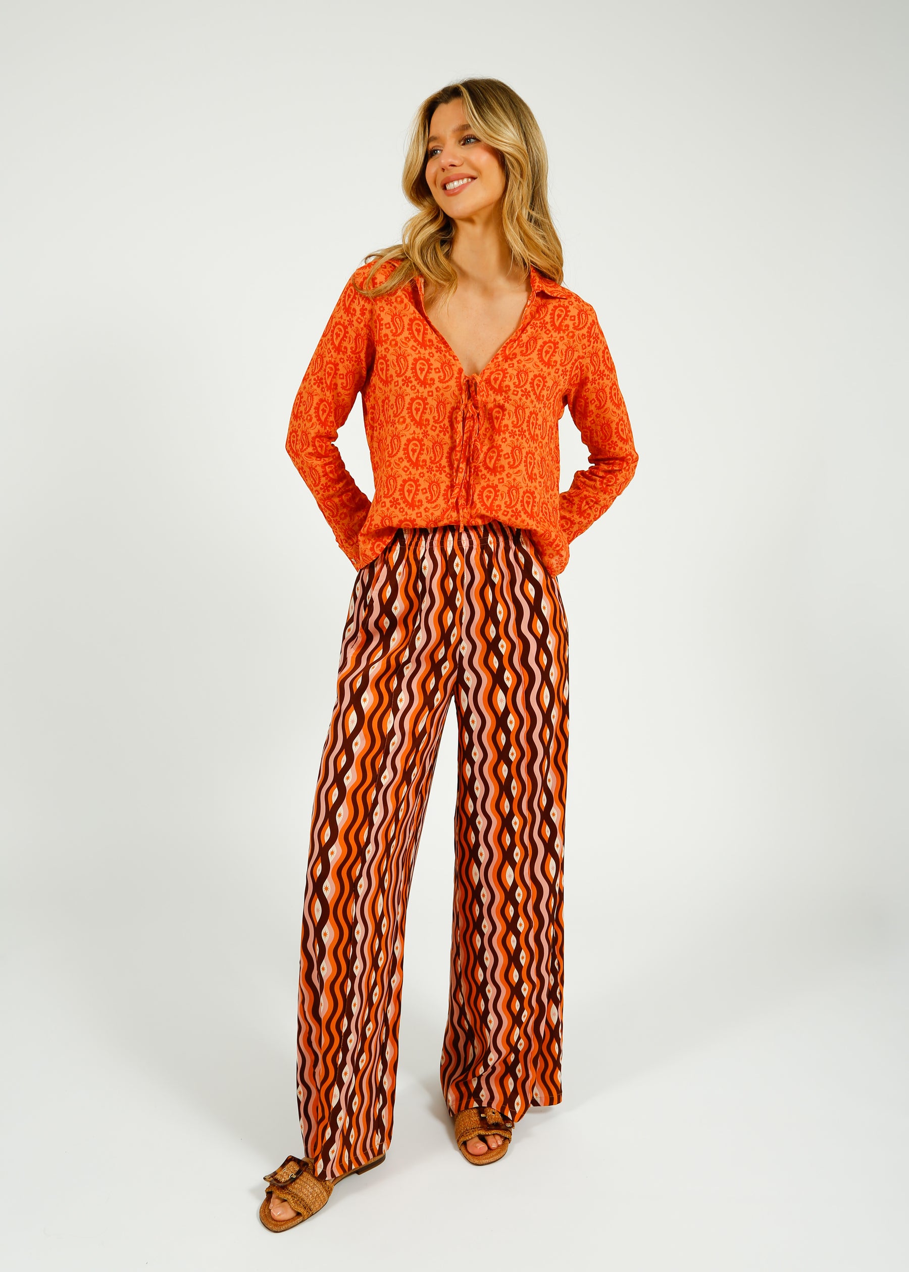 Primrose Park Kylie Trousers in Waves