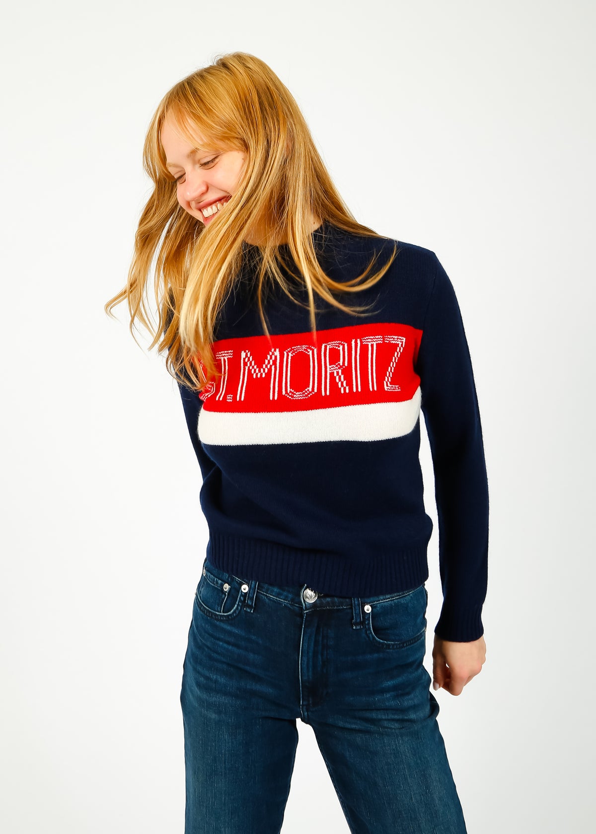 JU St Moritz Turtle Knit Shark, Red