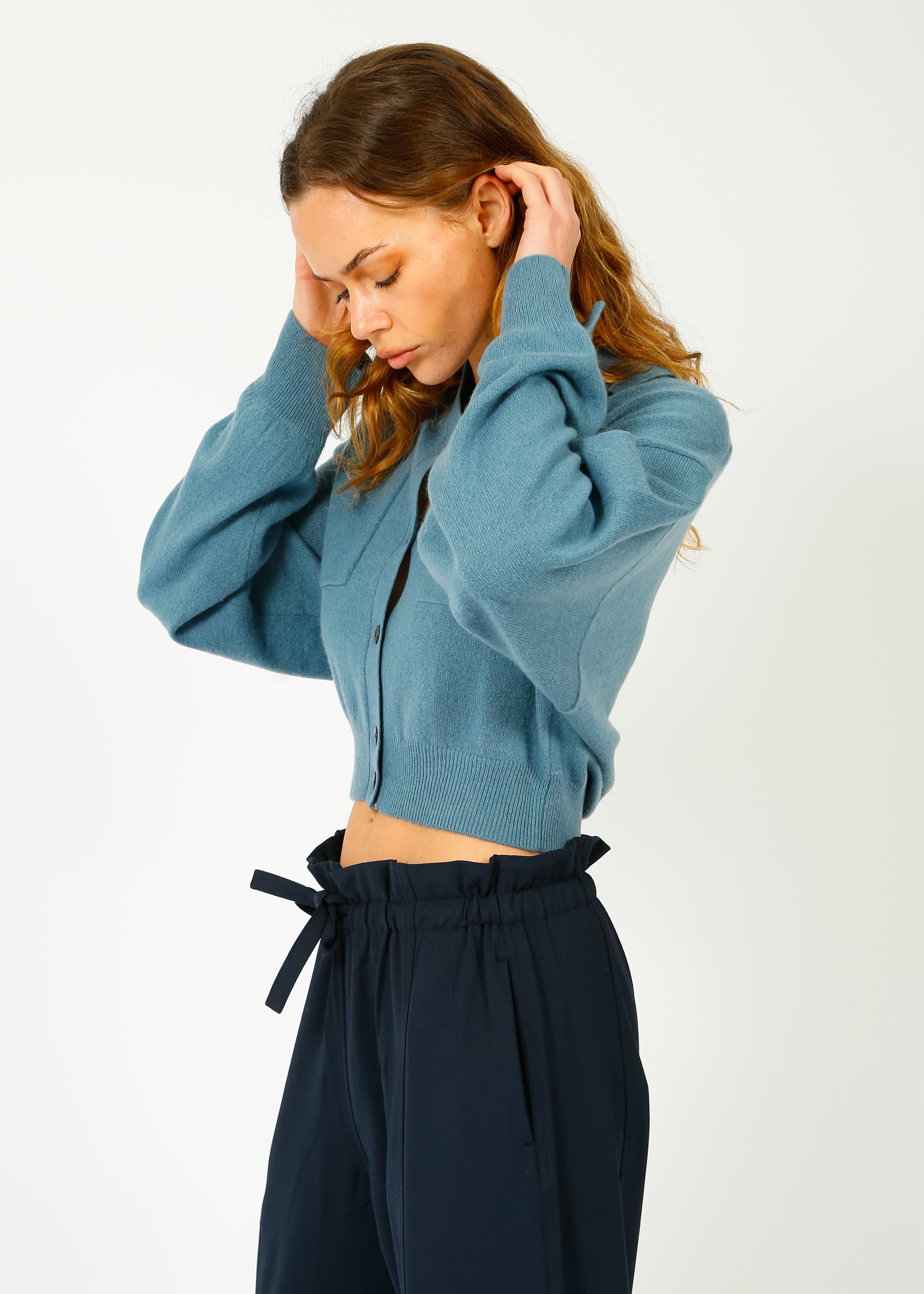 CRUSH Alba Bomber Jacket in Denim