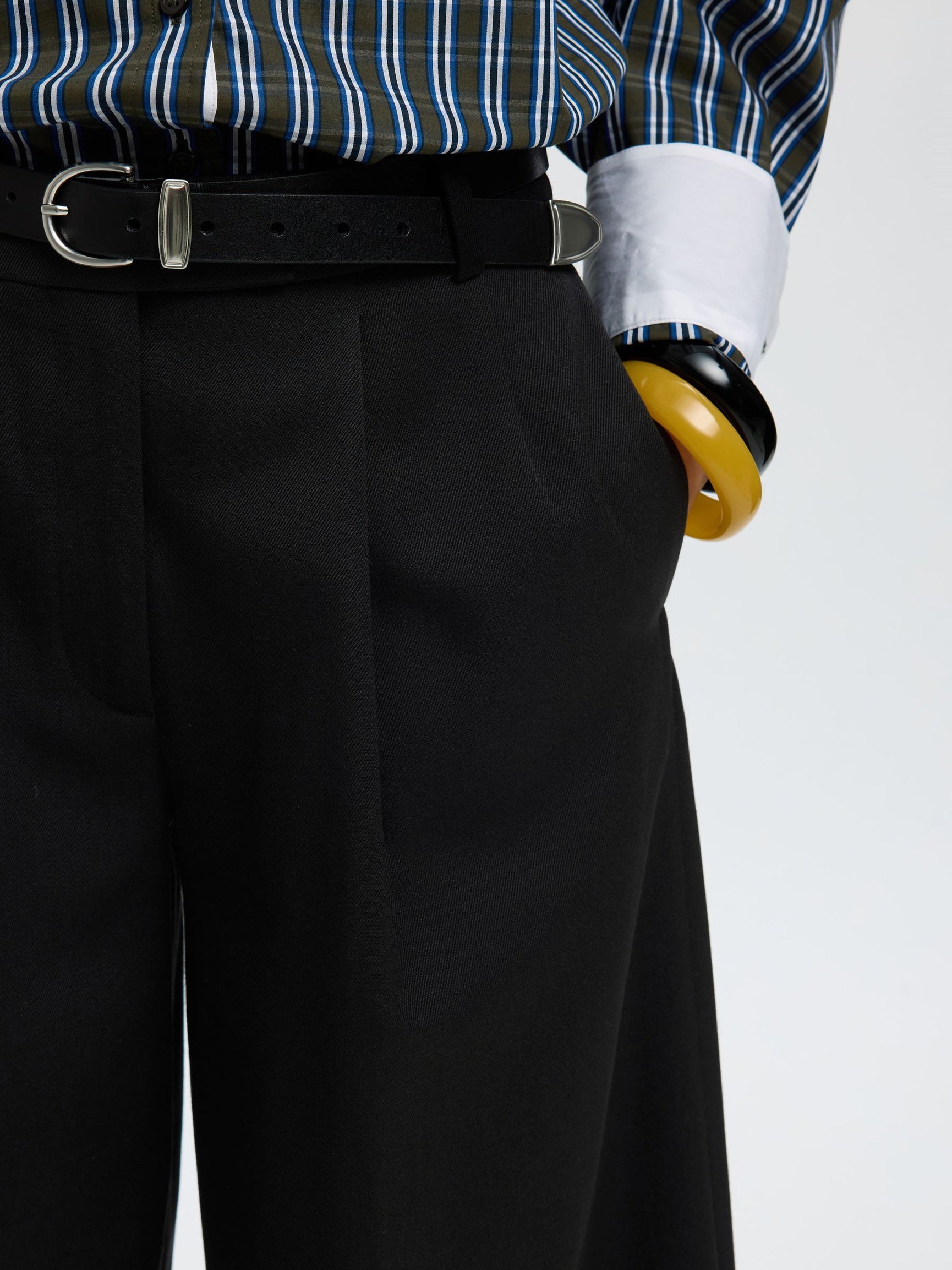 SELECTED Extra Wide Thilde Pant - Black