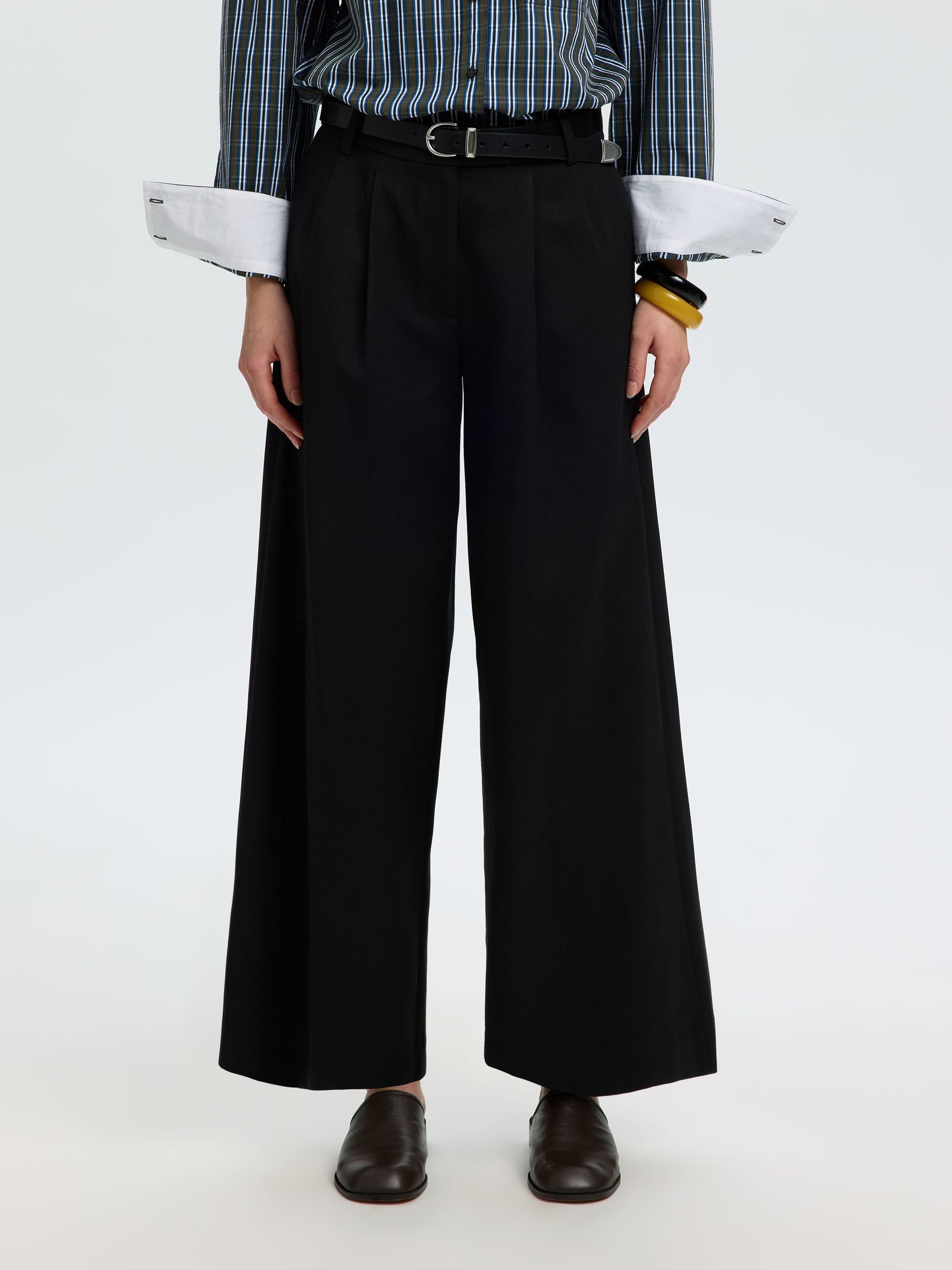 SELECTED Extra Wide Thilde Pant - Black