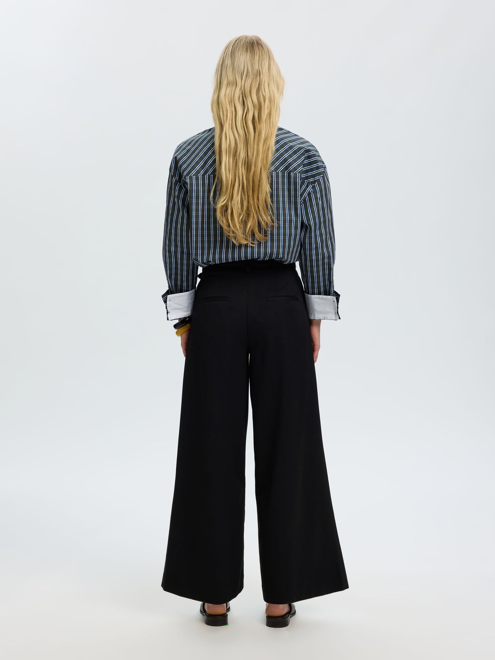 SELECTED Extra Wide Thilde Pant - Black