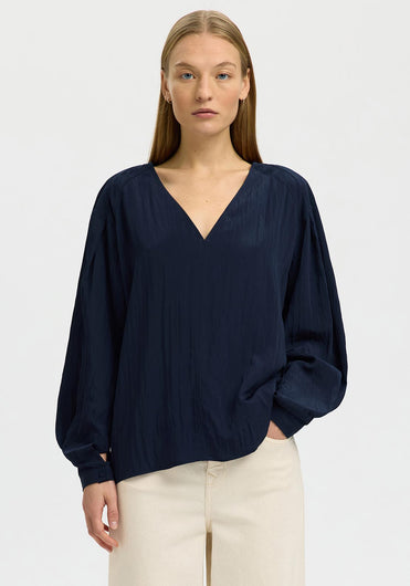 SELECTED Fiona LS Top in Dk Sapphire