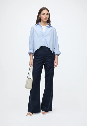 SELECTED Flared Long Dicte Pant - Dark Sapphire