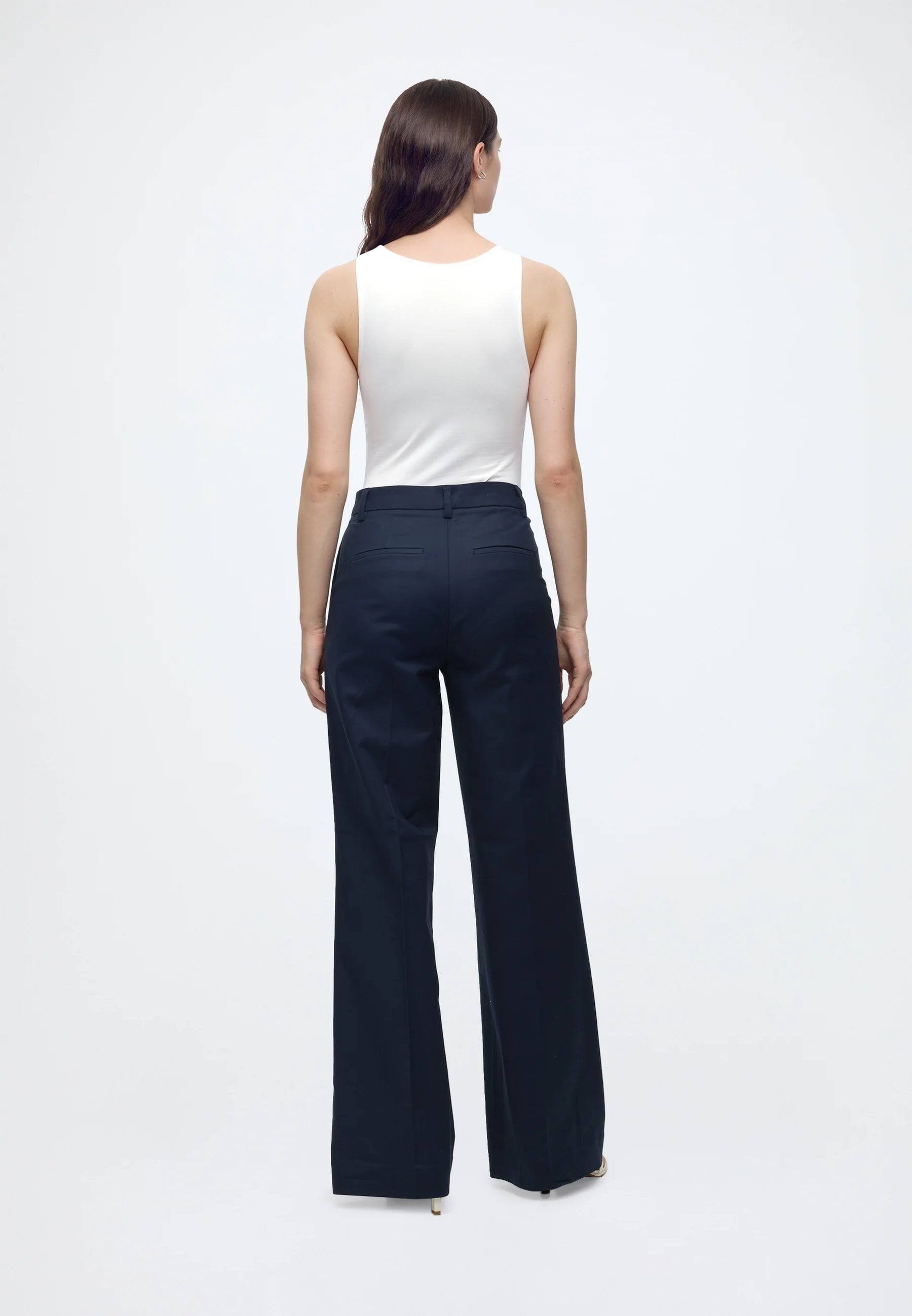 SELECTED Flared Long Dicte Pant - Dark Sapphire