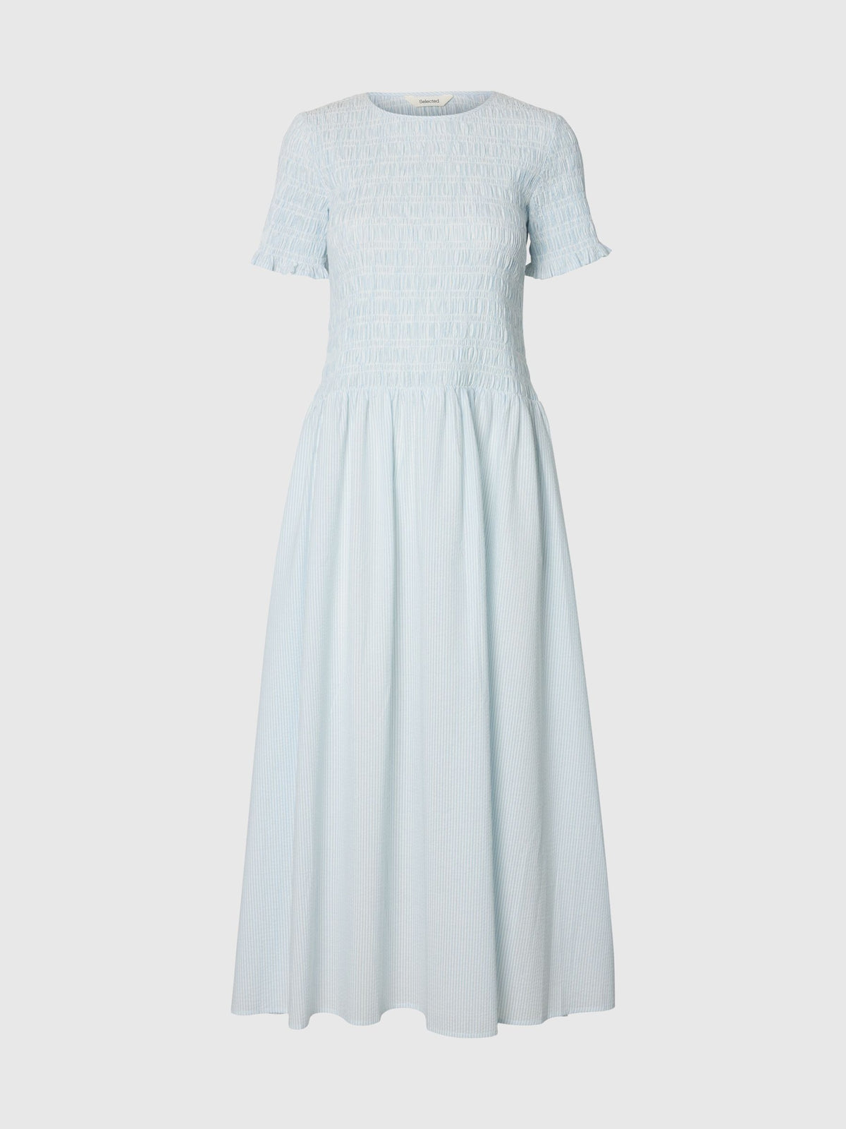 SELECTED Hannah SS Ankle Dress in Cashmere Blue Stripes