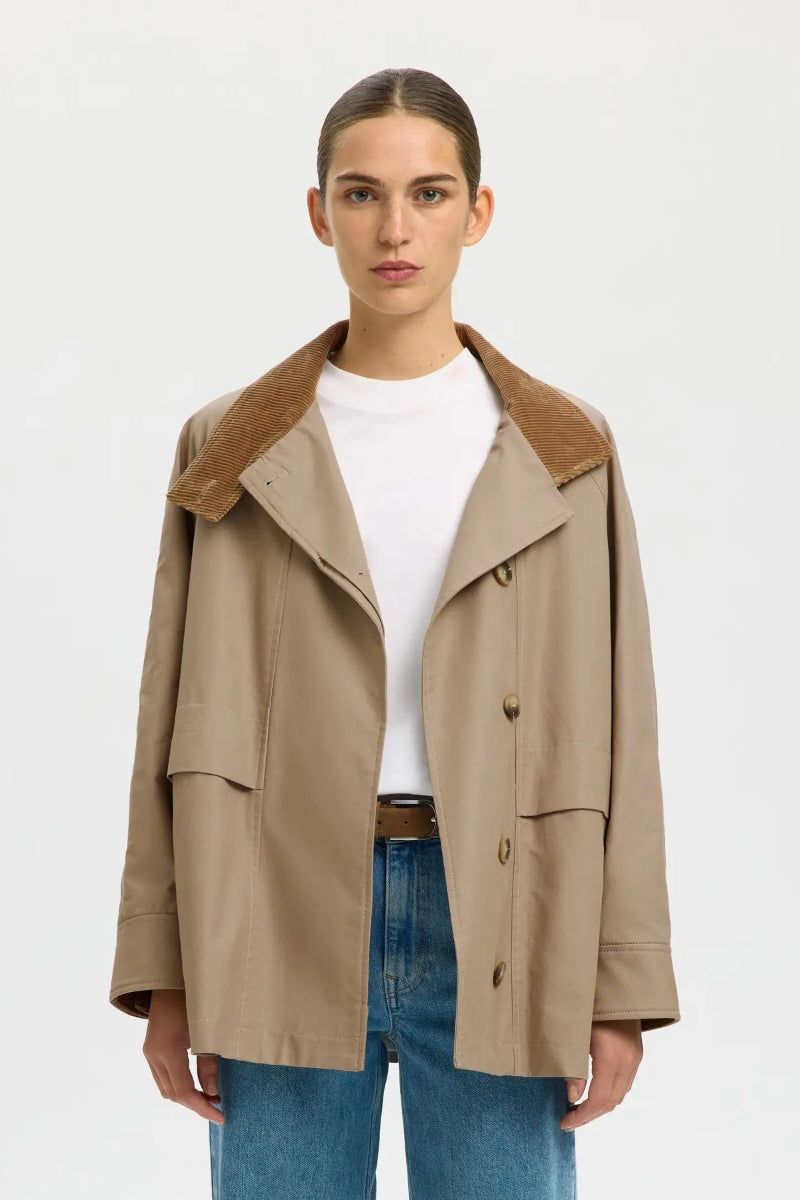 SELECTED Kylie Jacket in Weathered Teak