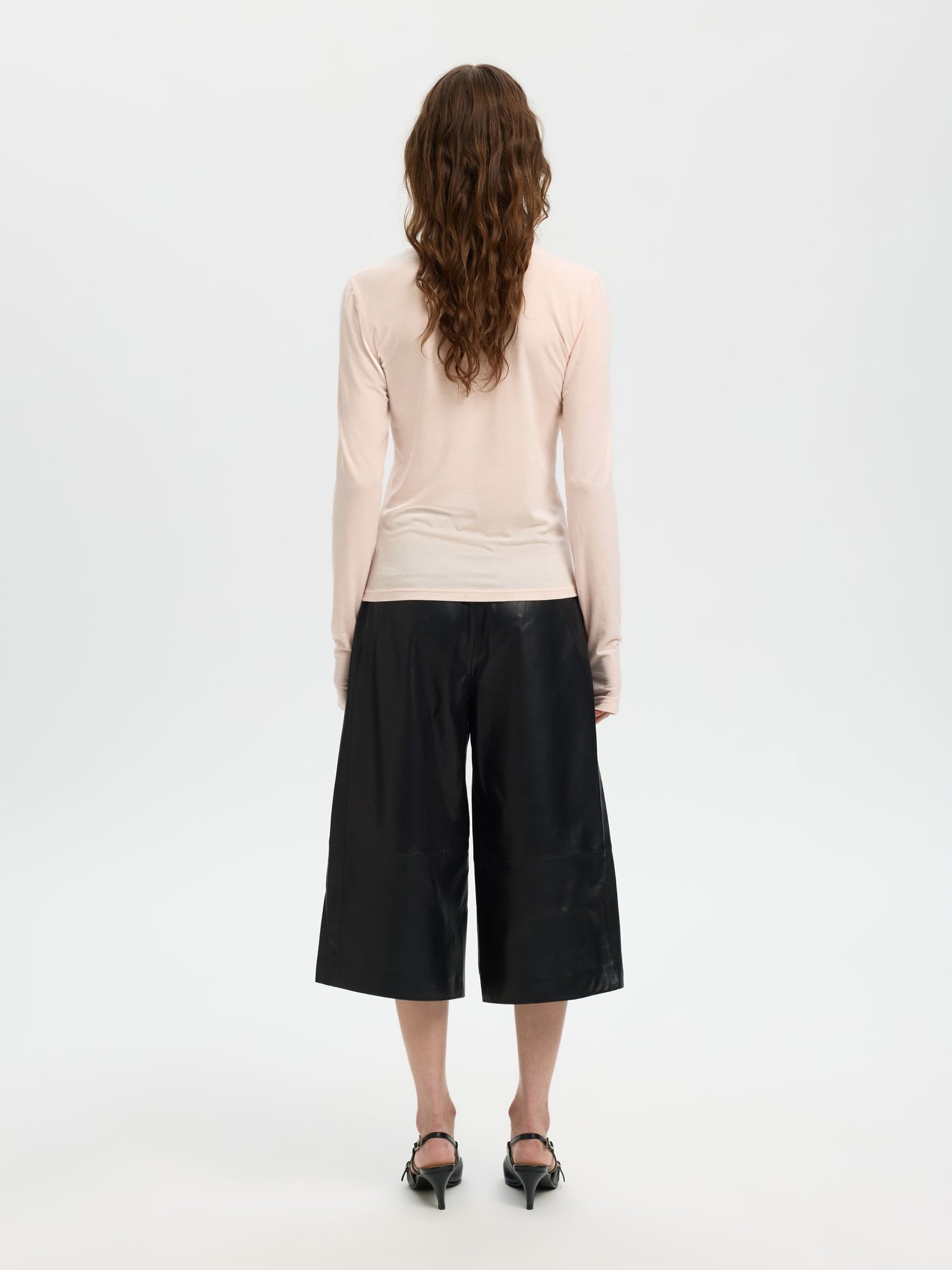 SELECTED Lina LS Top in Pale Dogwood