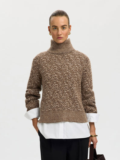 SELECTED Lulu Duo High Neck Knit - Dachshund