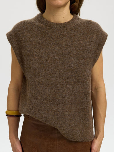 SELECTED Lulu SL Knit Vest - Dachshund