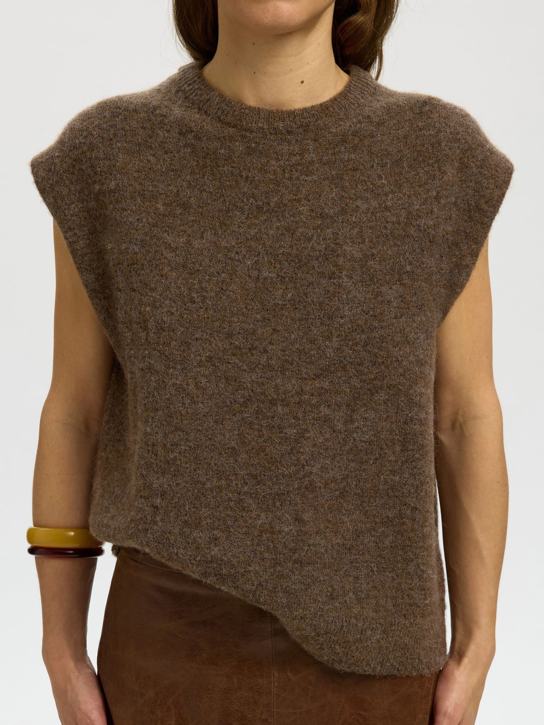 SELECTED Lulu SL Knit Vest - Dachshund