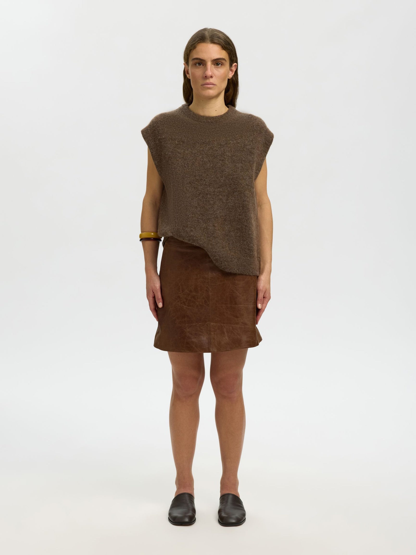 SELECTED Lulu SL Knit Vest - Dachshund