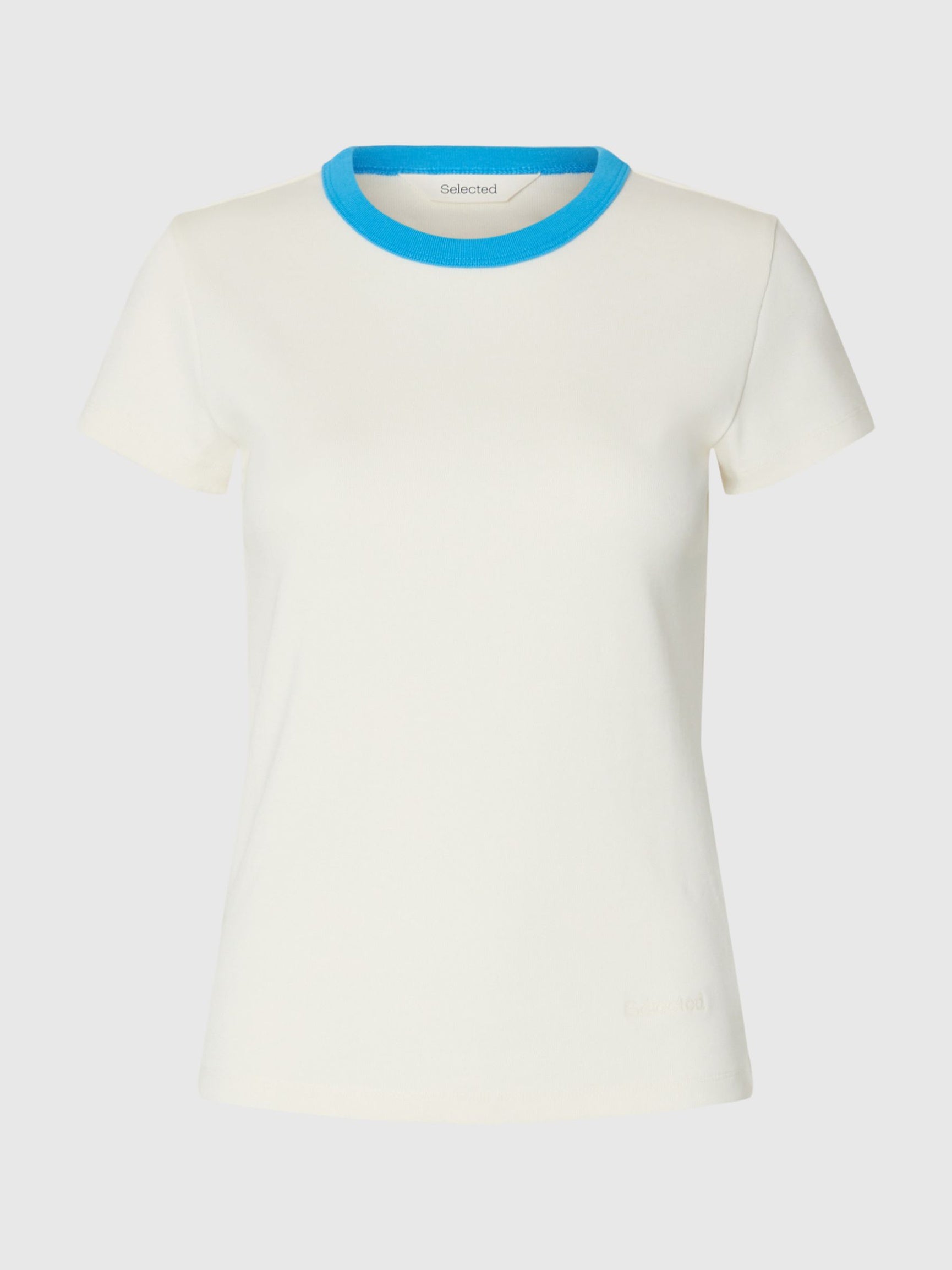 SELECTED Milly SS Tee in Malibu Blue, Egret