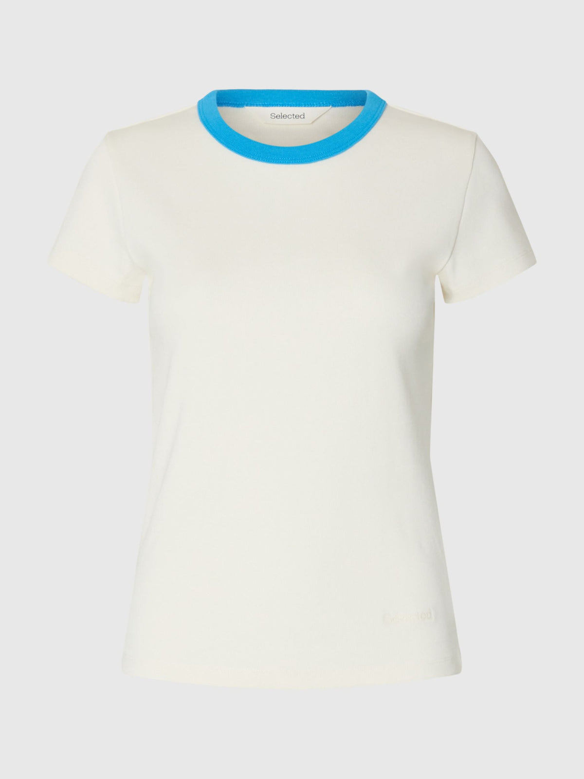 SELECTED Milly SS Tee in Malibu Blue, Egret
