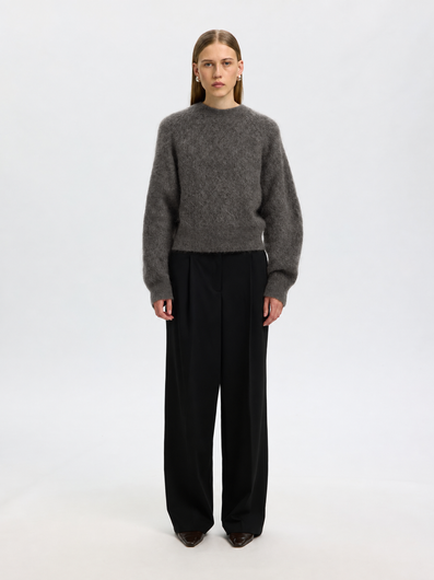 SELECTED Mira Knit - Asphalt
