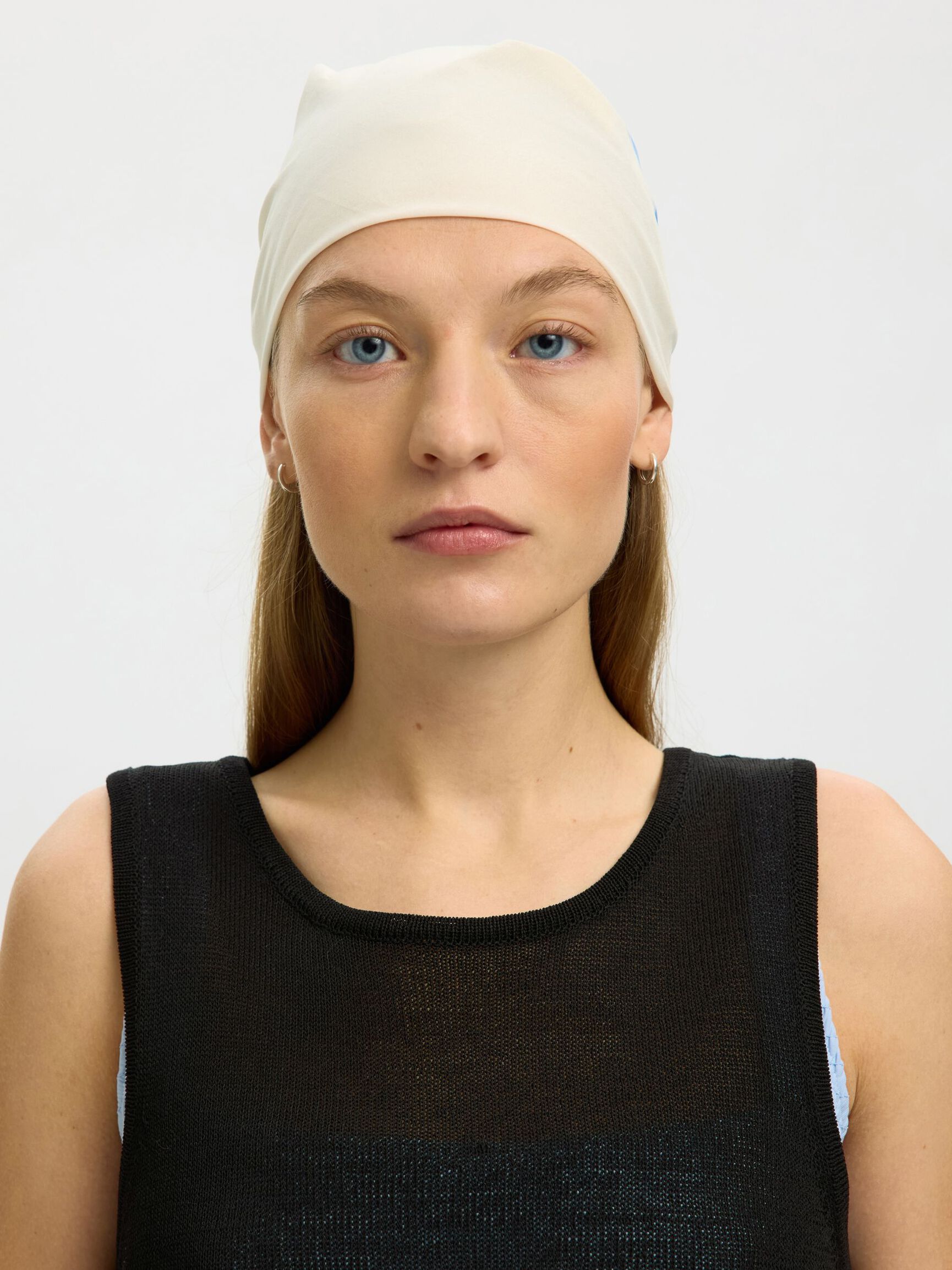 SELECTED Moon Sleeveless Knit Top in Black