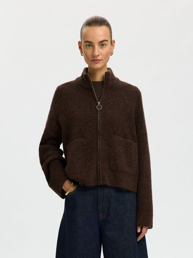 SELECTED Sia Ras Zipper Cardi - Delicioso
