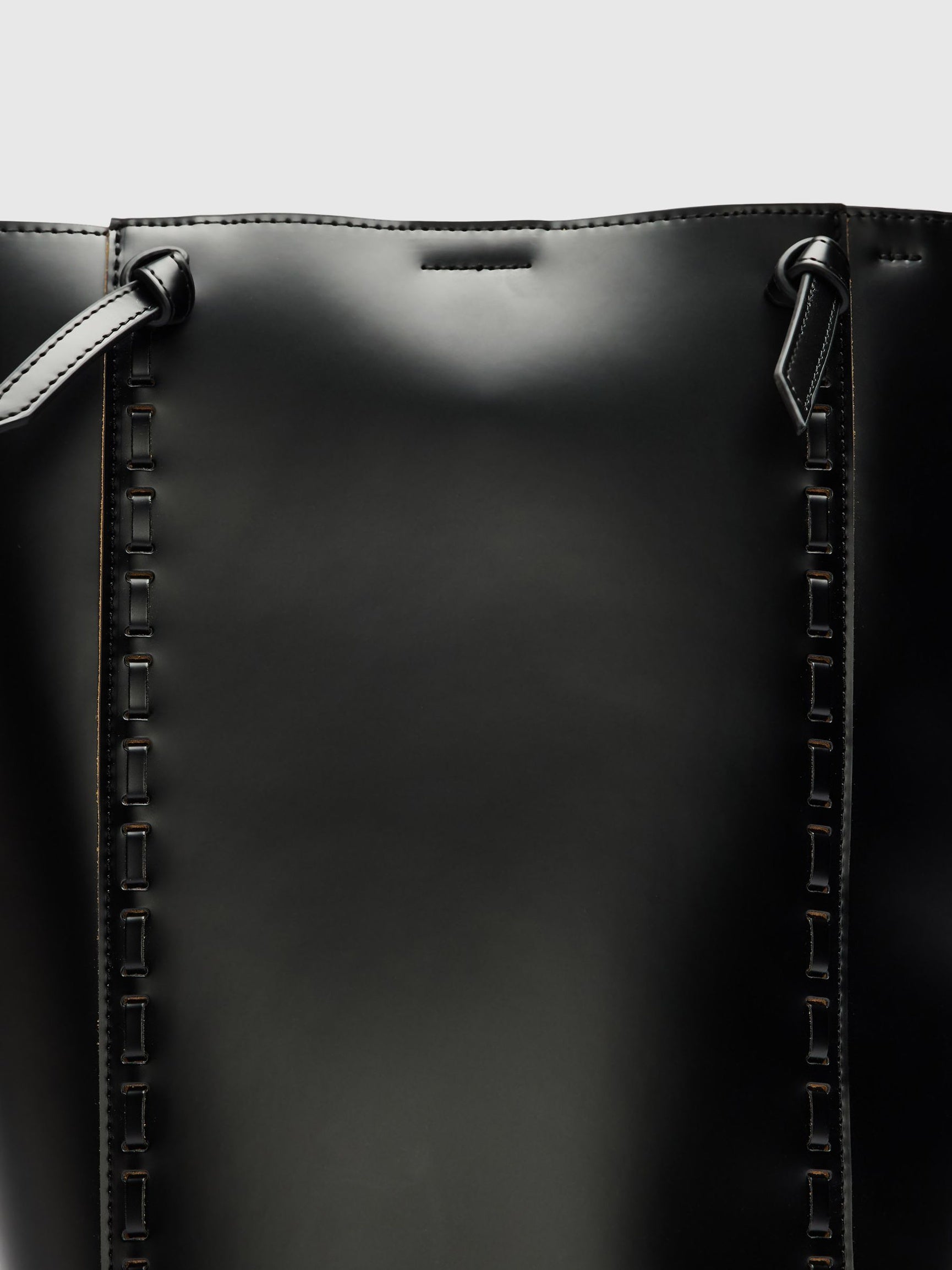 SELECTED Stella Leather Tote - Black