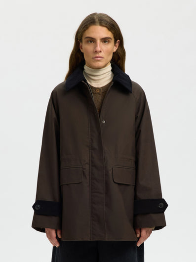 SELECTED Wilma Waxed Jacket - Delicioso