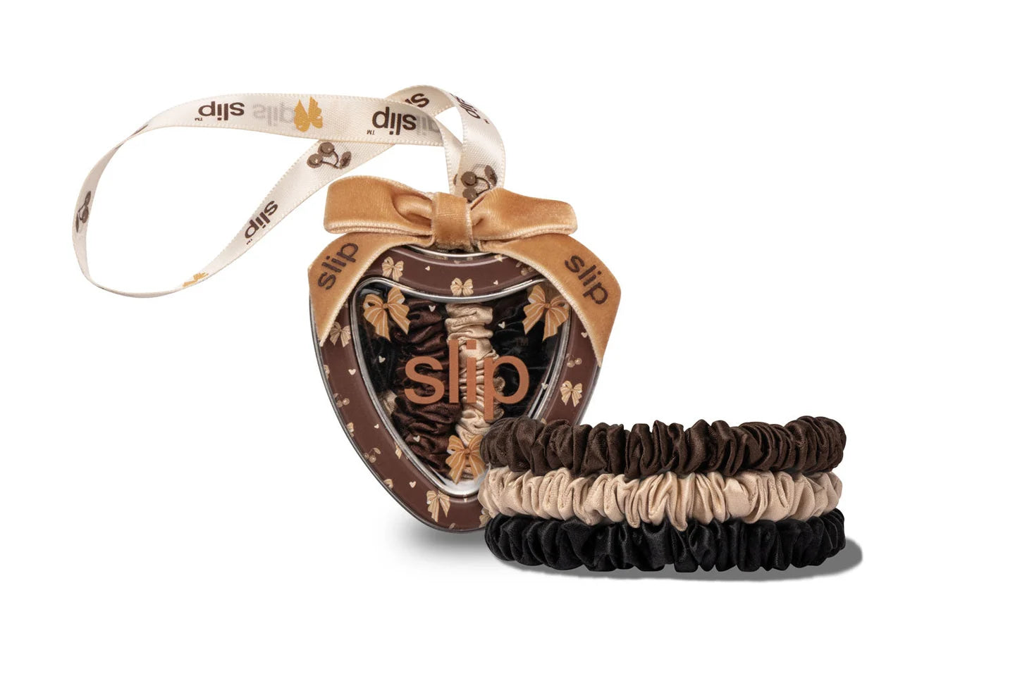SLIP Pure Silk Skinny Scrunchies Trio Tin - Betty