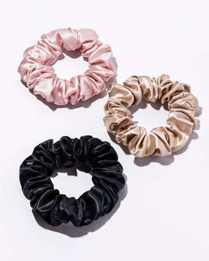 SLIP Large Scrunchies Set of 3 in Multi