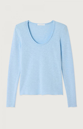 American Vintage Sonoma 02 LS Scoop Neck in Splash Vintage