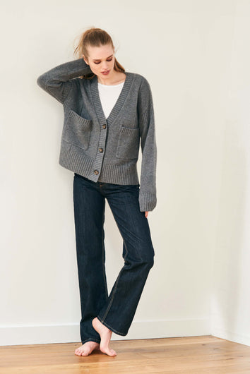 Jumper1234 Guernsey Cardi in Iron Mountain